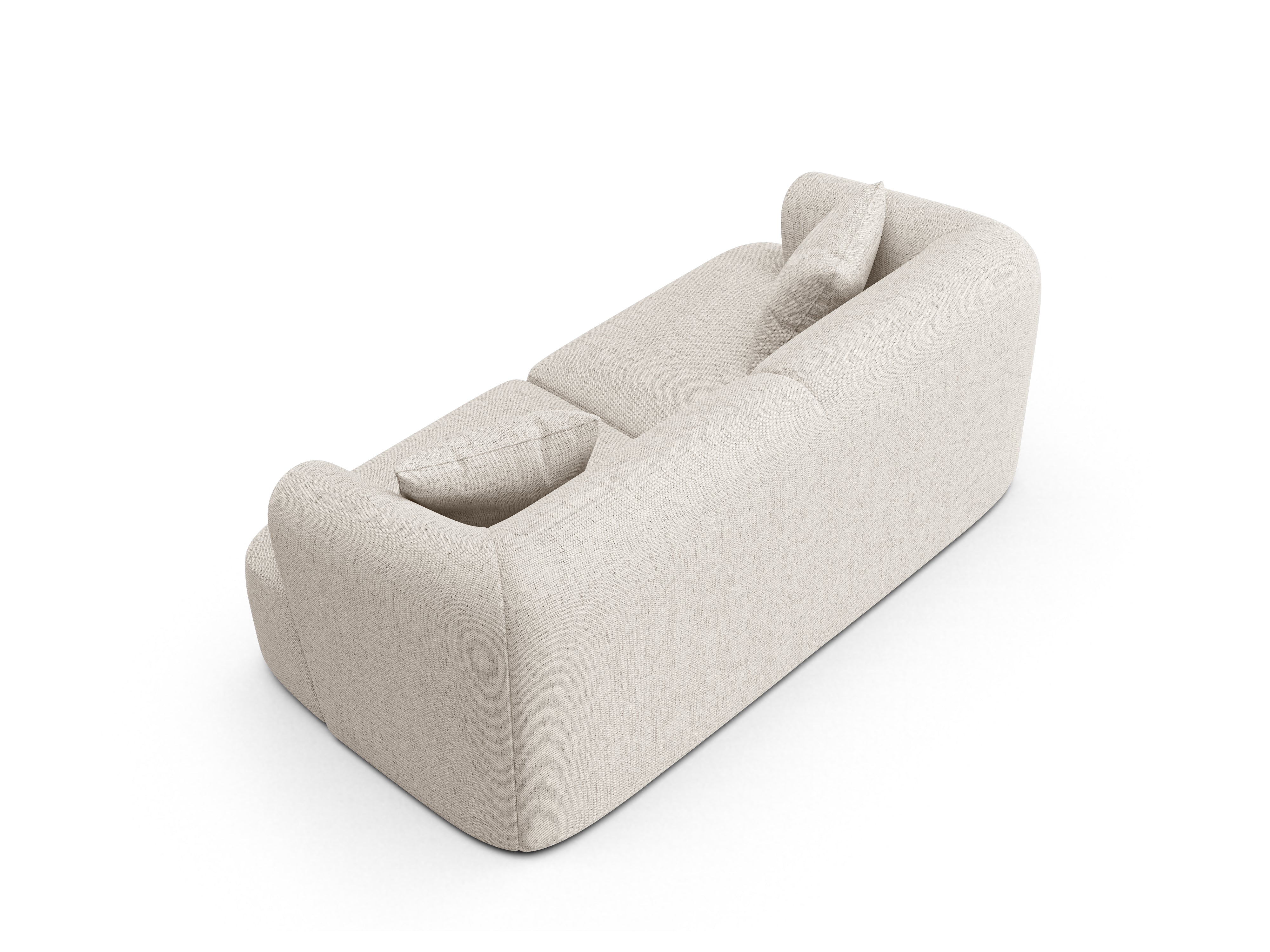 2-seater Sofa CAMPI cream chenille