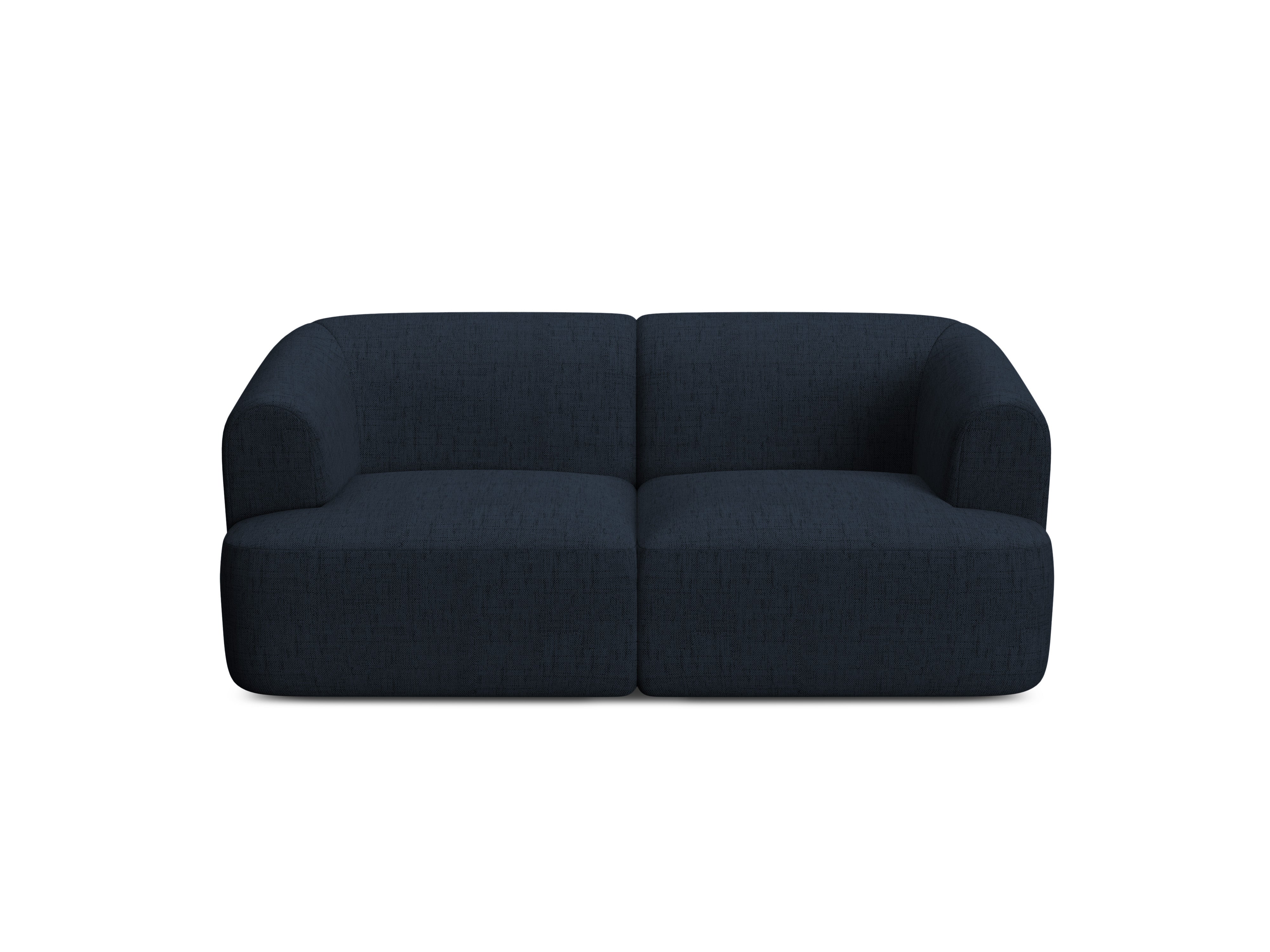 Sofa 2-sitzig CAMPI blaues Chenille