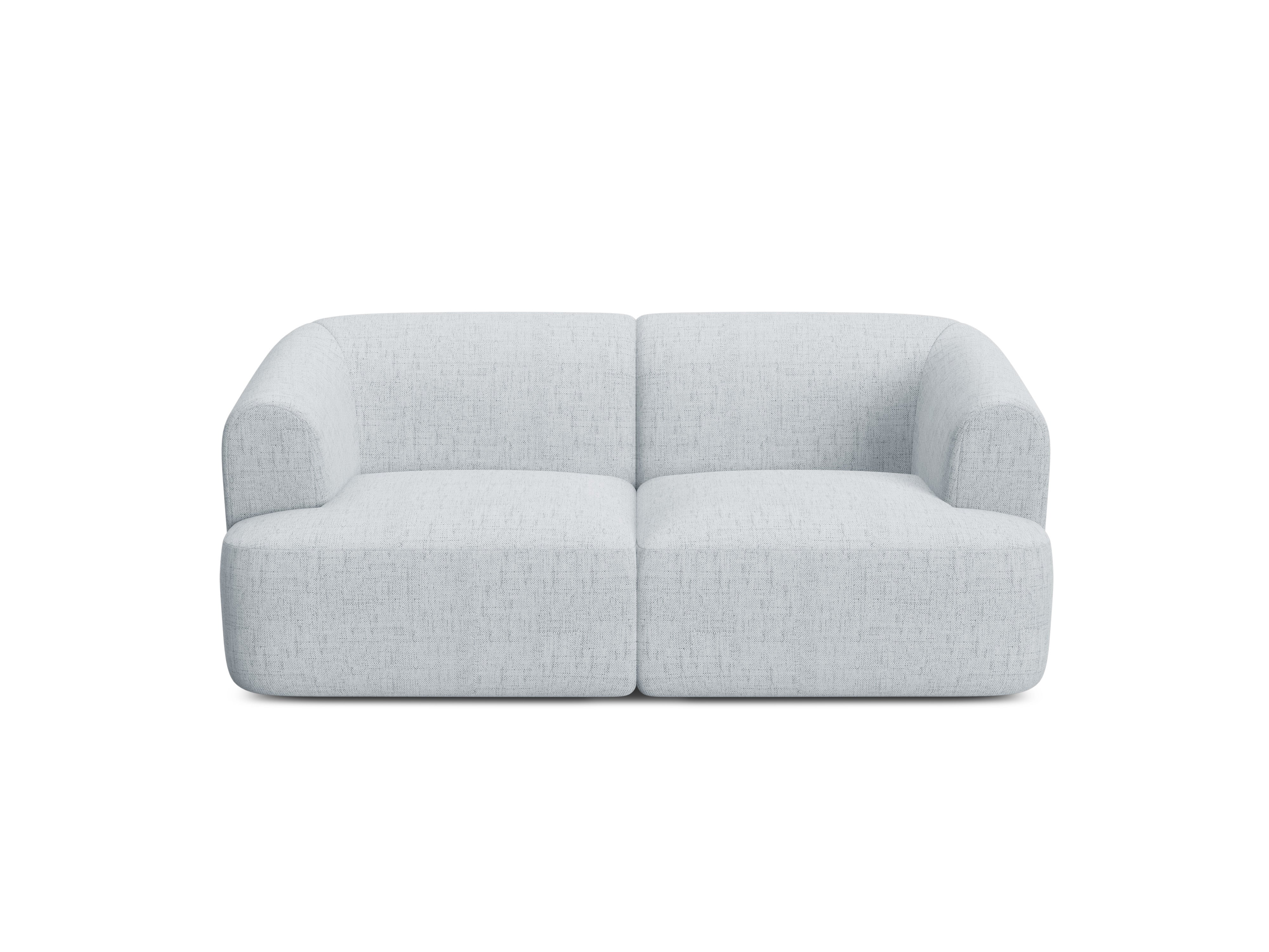 Sofa 2-zits CAMPI lichtgrijs chenille