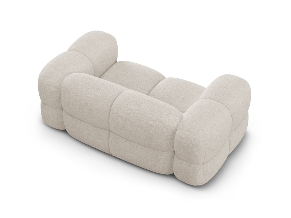 Sofa 2-sitzig LORETTO hellbeige