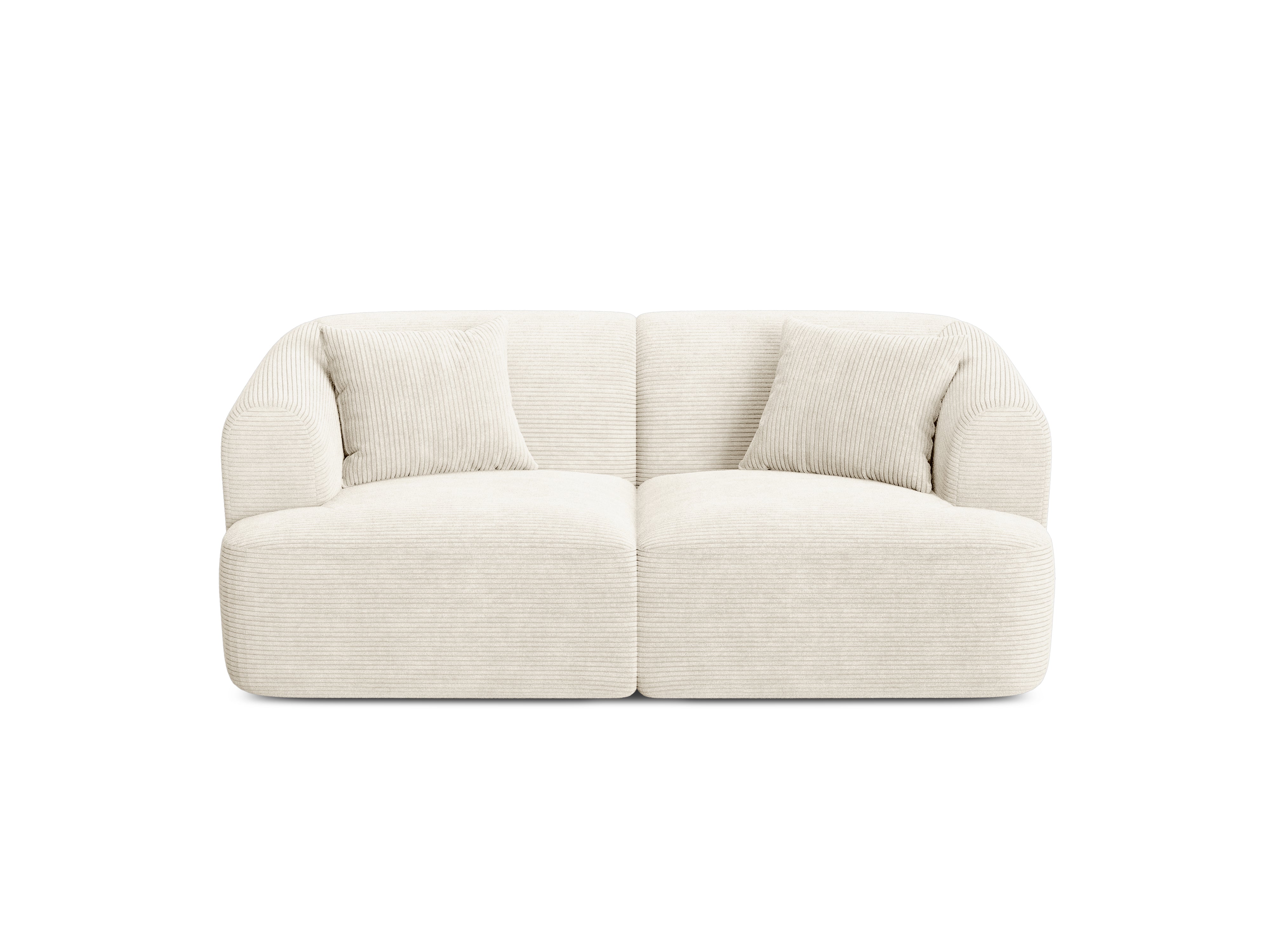Sofa 2-Sitzer CAMPI creme Cord