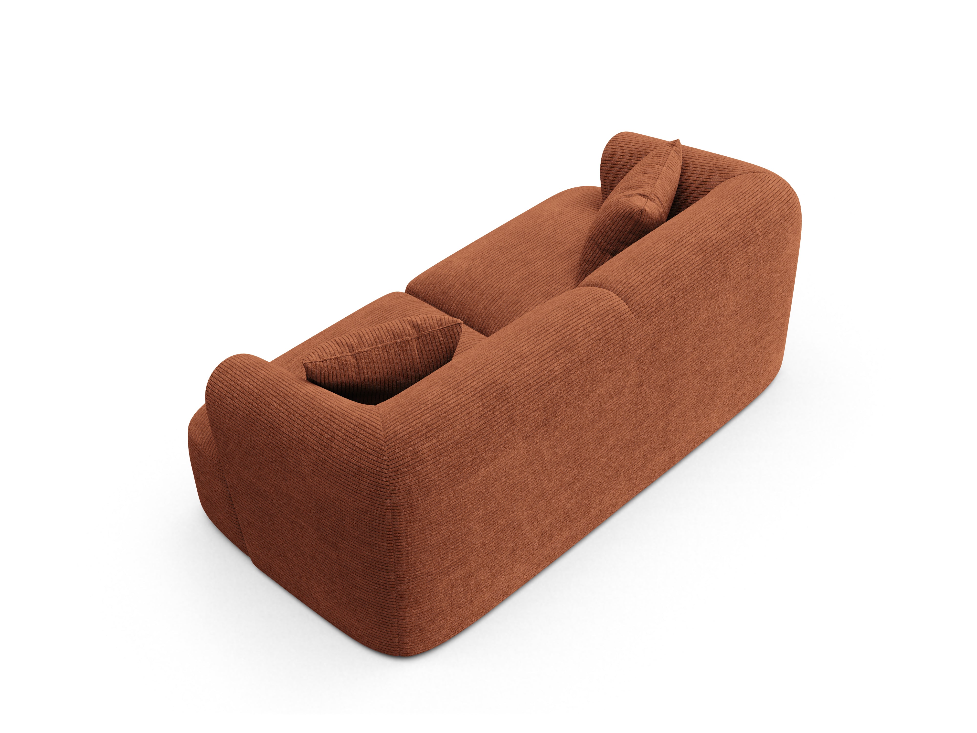 2-seater Sofa CAMPI brick corduroy