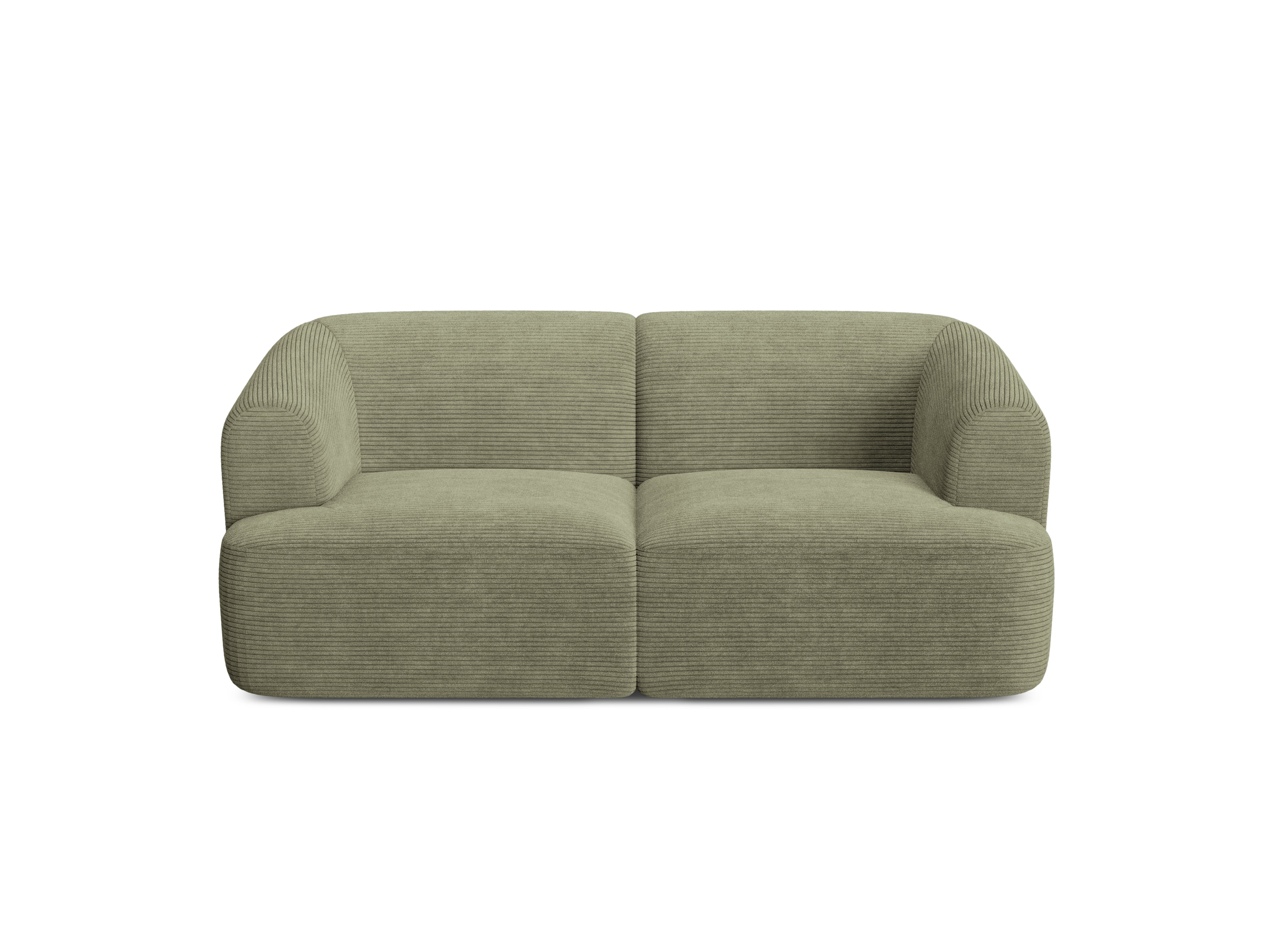 Sofa 2-zits CAMPI groene corduroy
