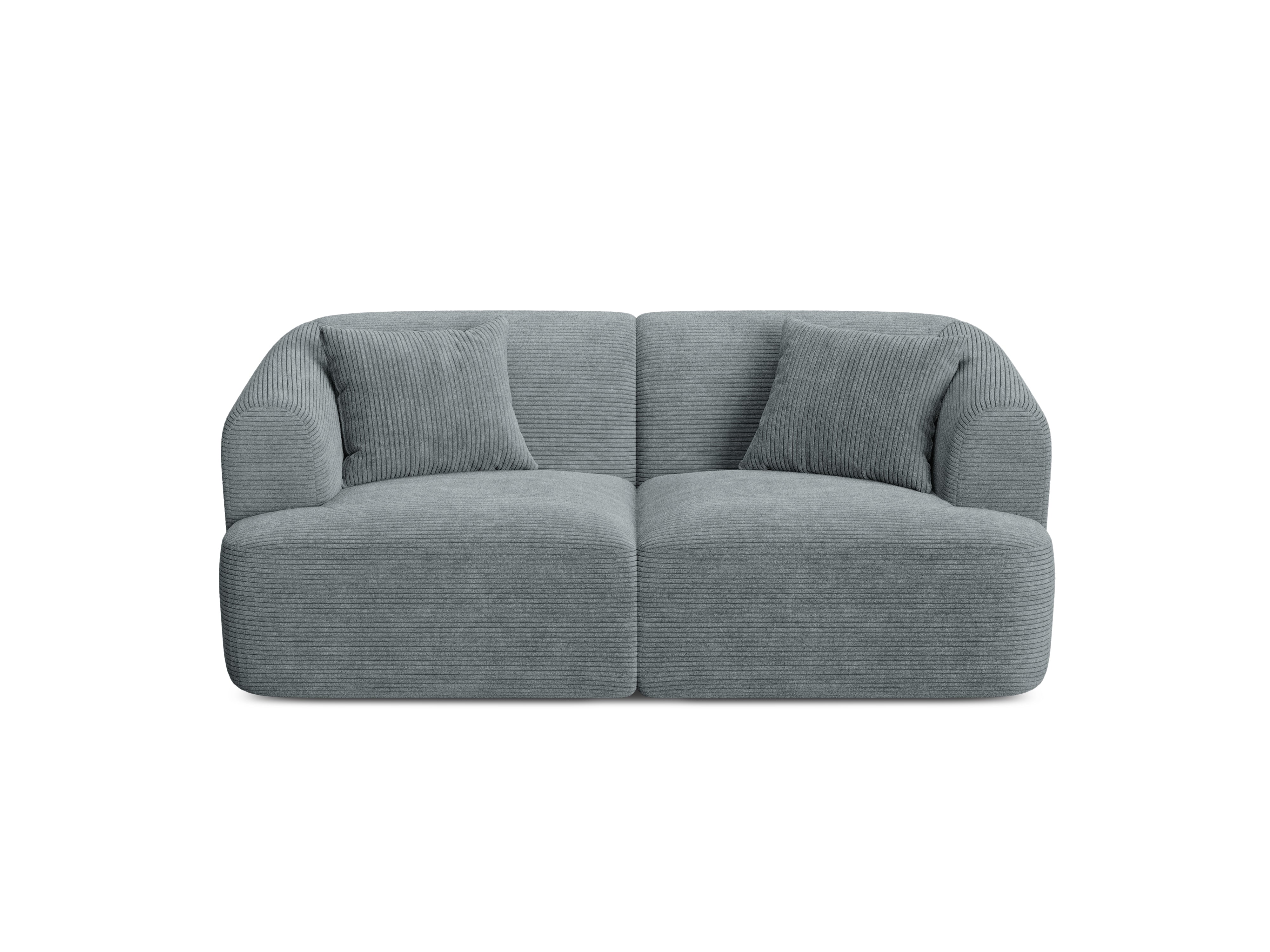 Sofa 2-sitzig CAMPI grau Cord
