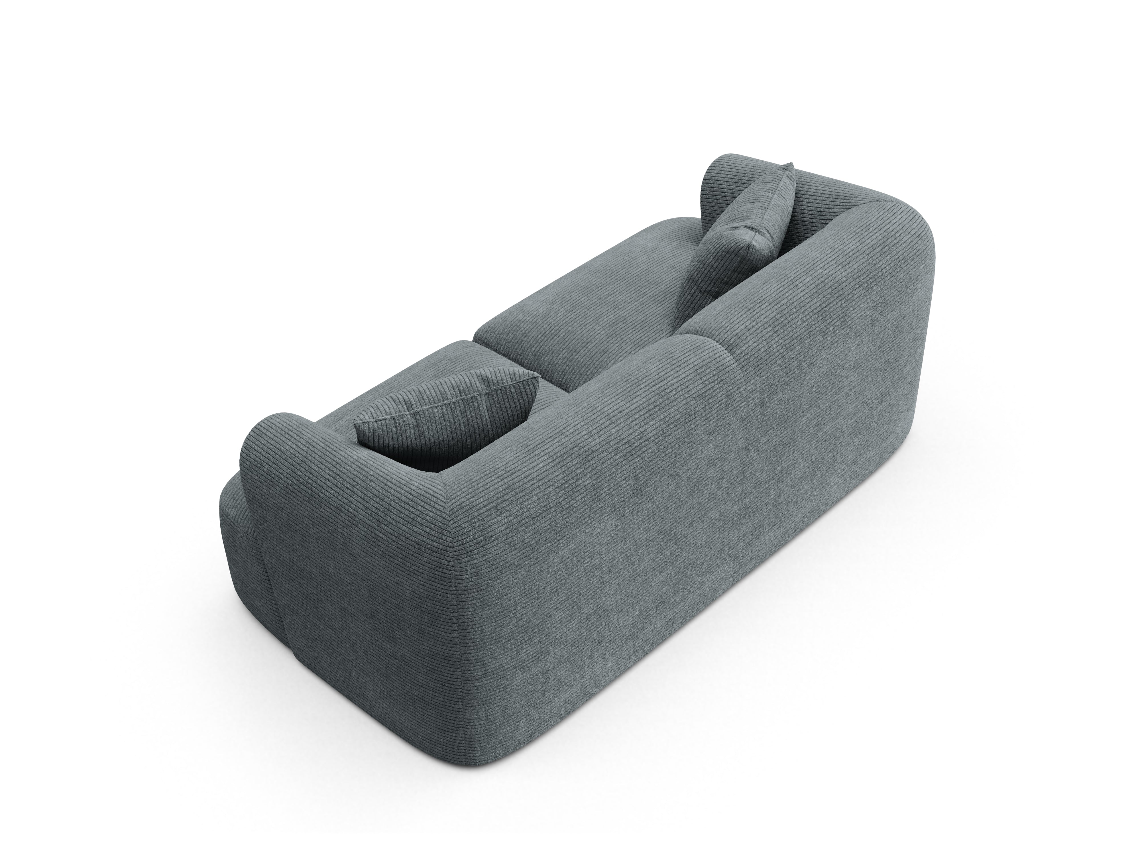Sofa 2-sitzig CAMPI grau Cord