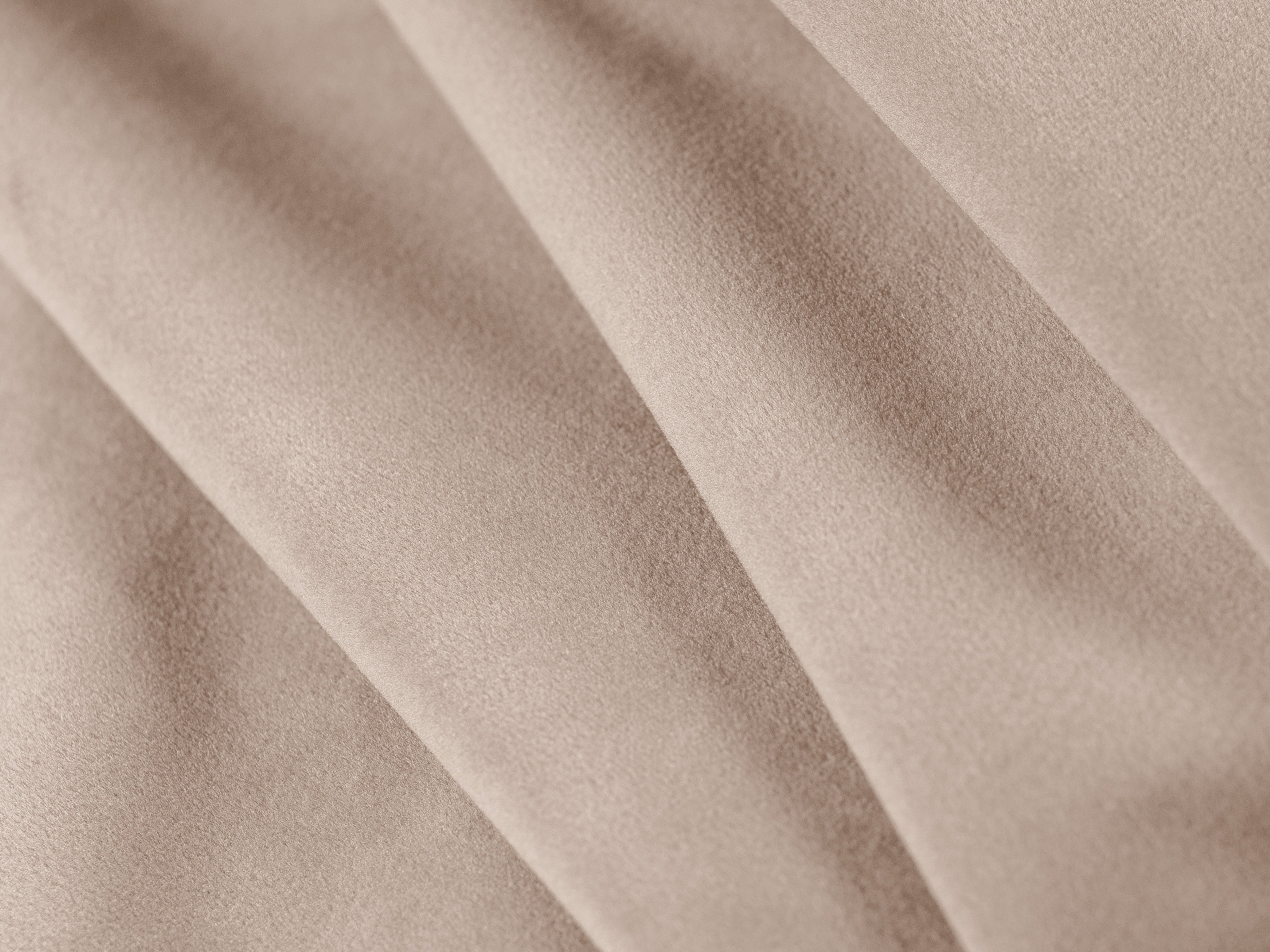 Symmetrische fluwelen hoekbank STRINO beige