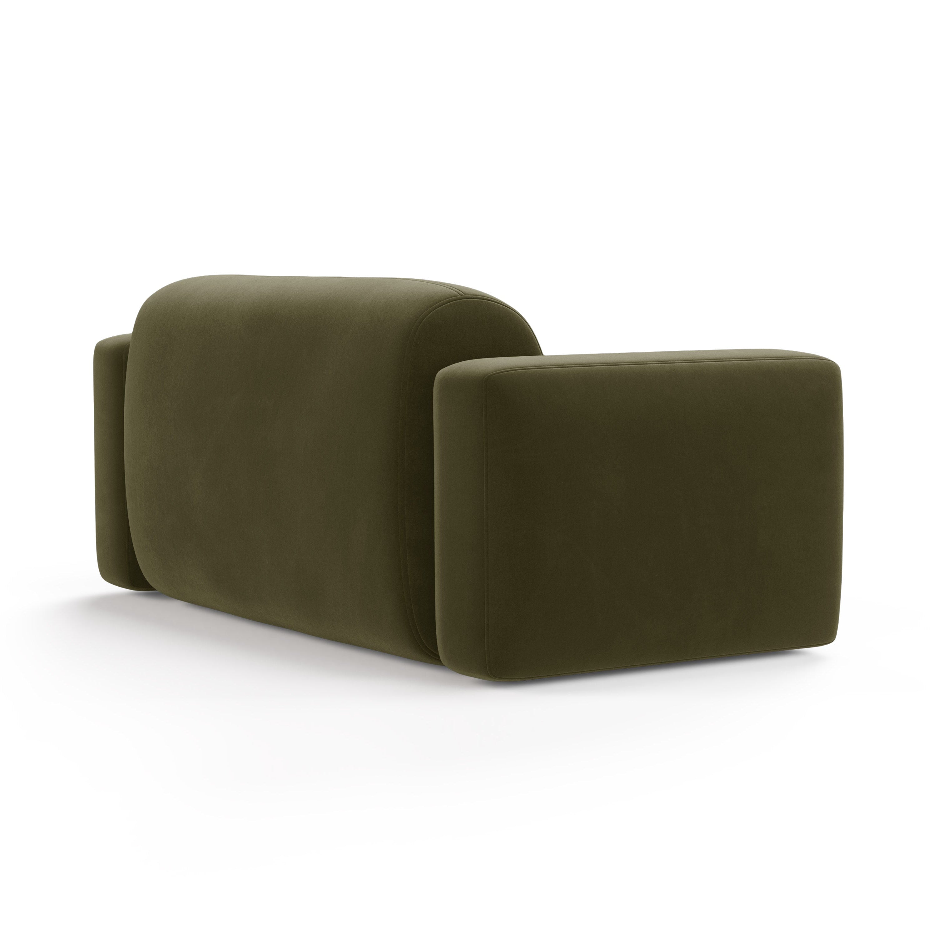 Samtsofa 2-sitzig STRINO grün