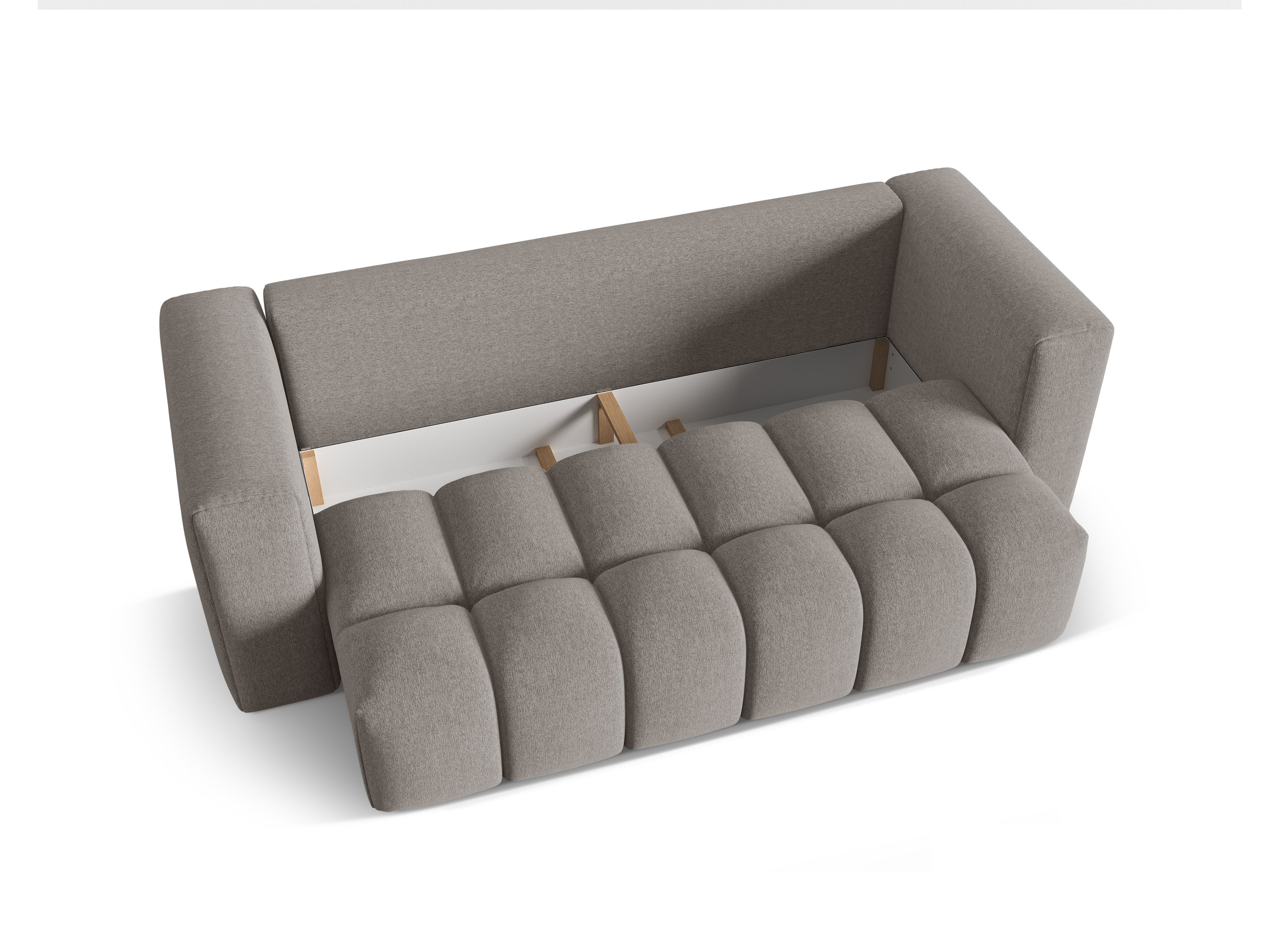Sofa 3-osobowa z funkcją spania VERONA ciepły szary – Cosmopolitan Design