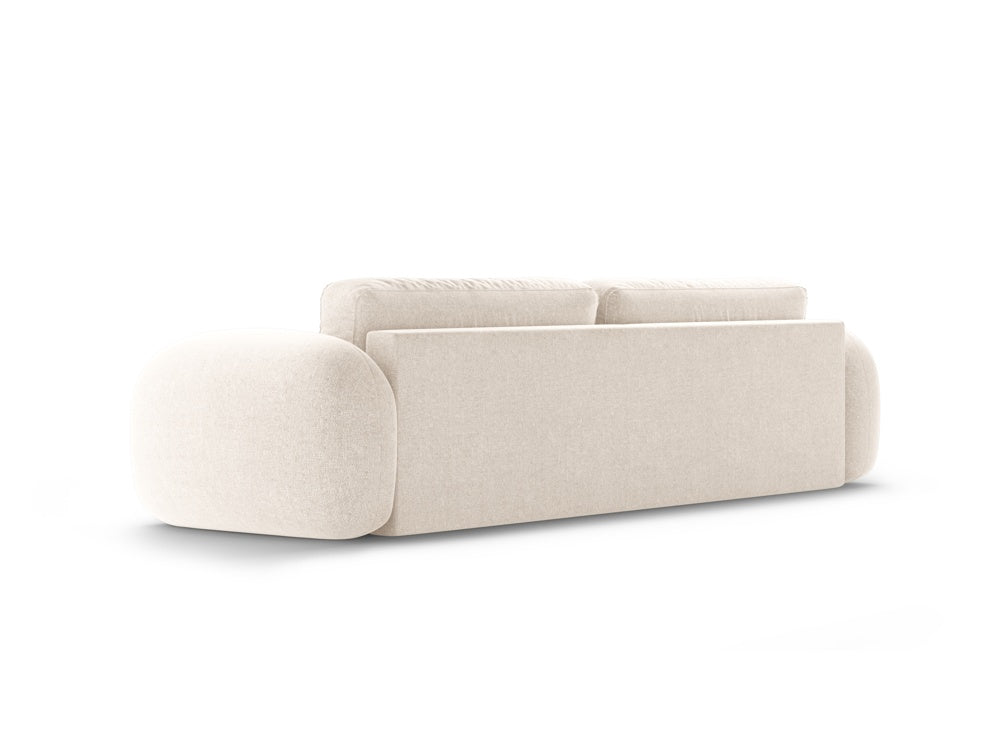 Sofa met slaapfunctie 3-zits TONALE lichtbeige