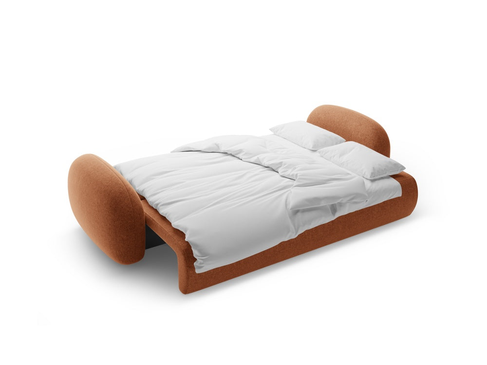 Sofa with sleeping function 3-seater TONALE brick