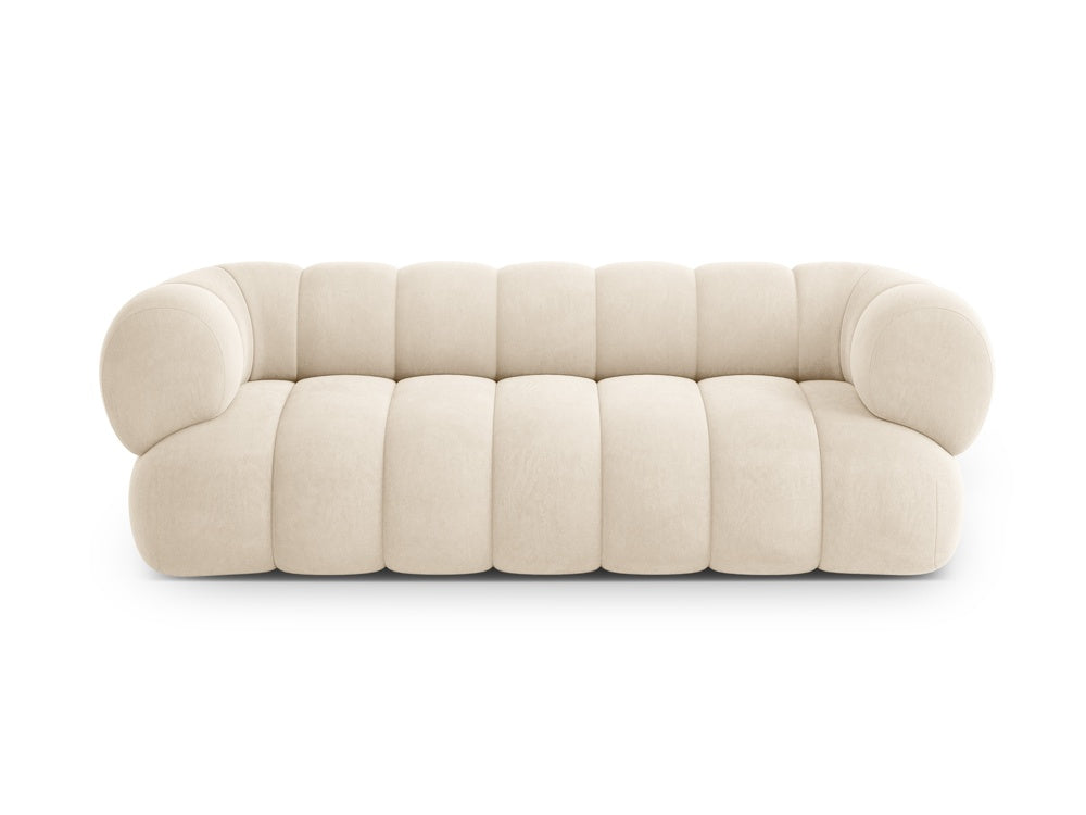 Sofa 3-zits fluwelen KOGE beige