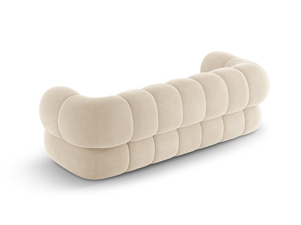 Sofa 3-zits fluwelen KOGE beige