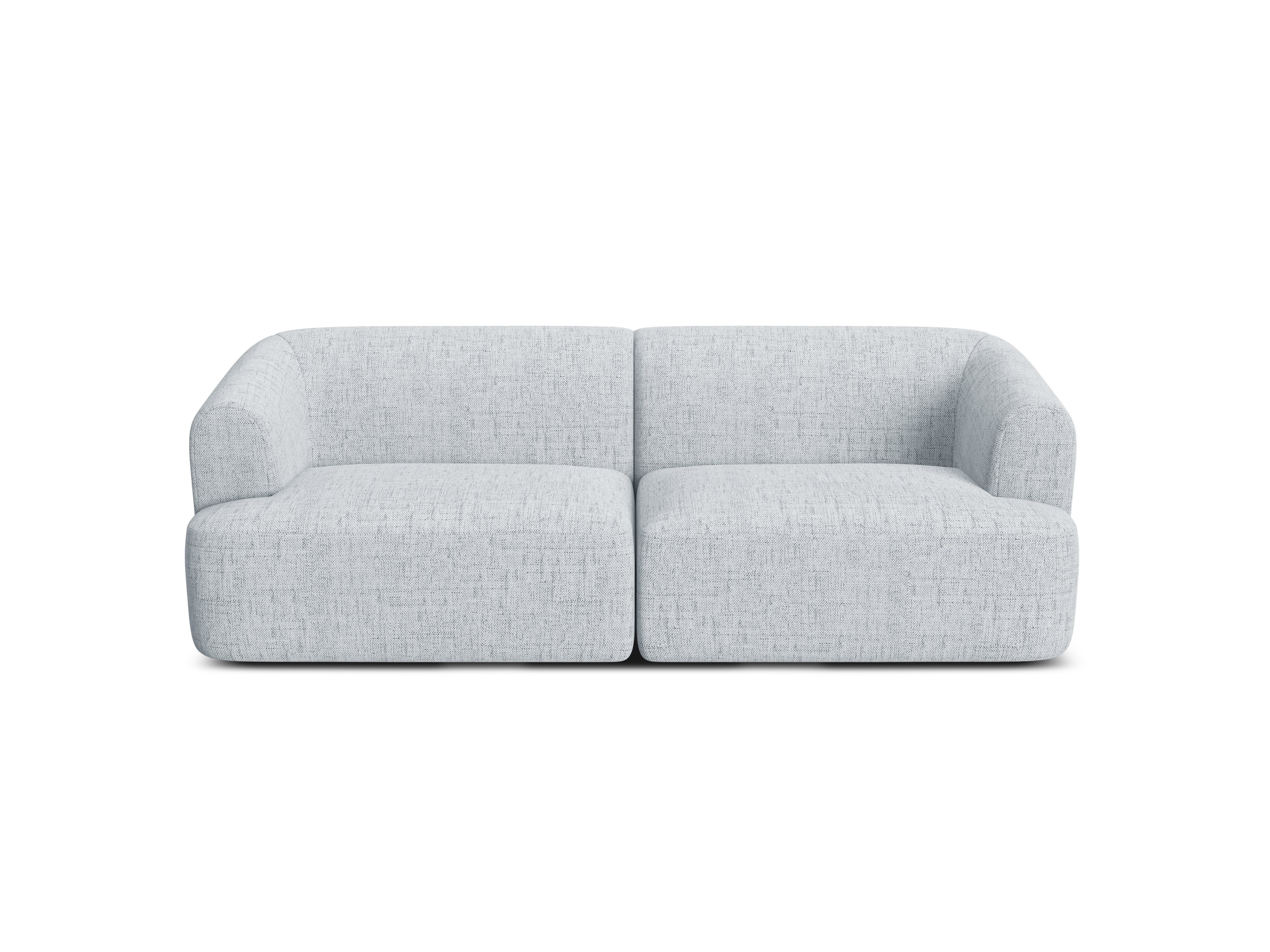 Sofa 3-Sitzer CAMPI hellgrau Chenille