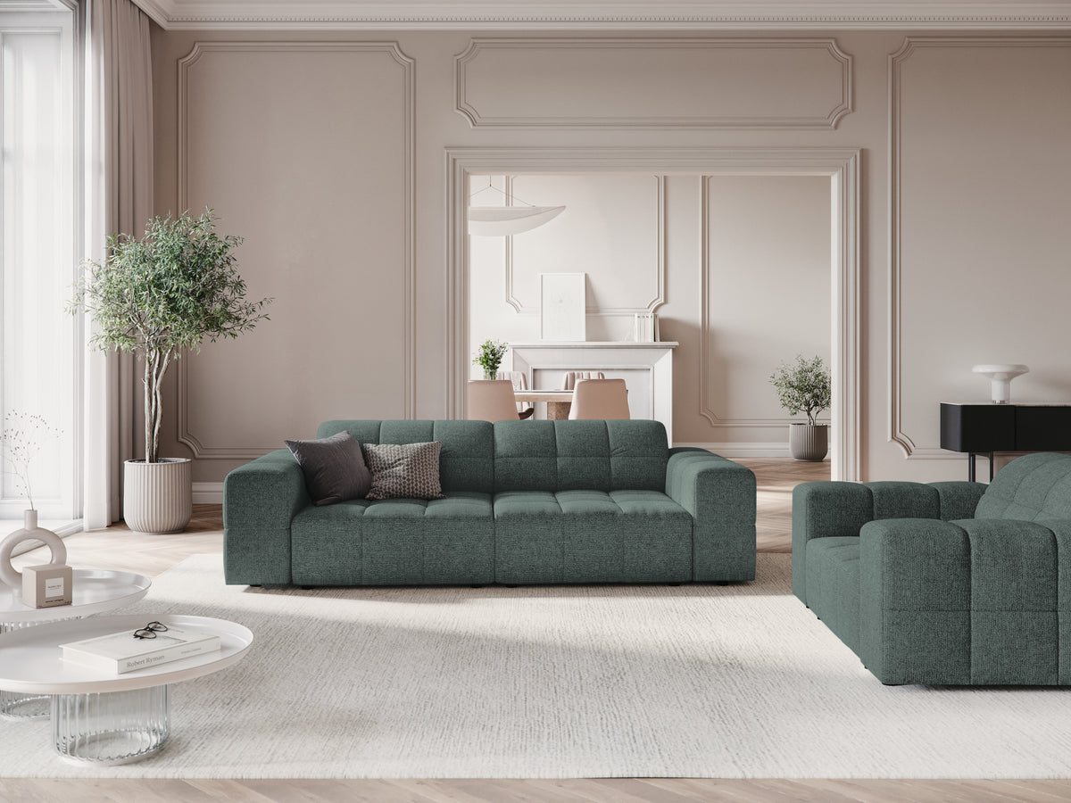 Sofa 3-osobowa CHICAGO petrol szenil do salonu