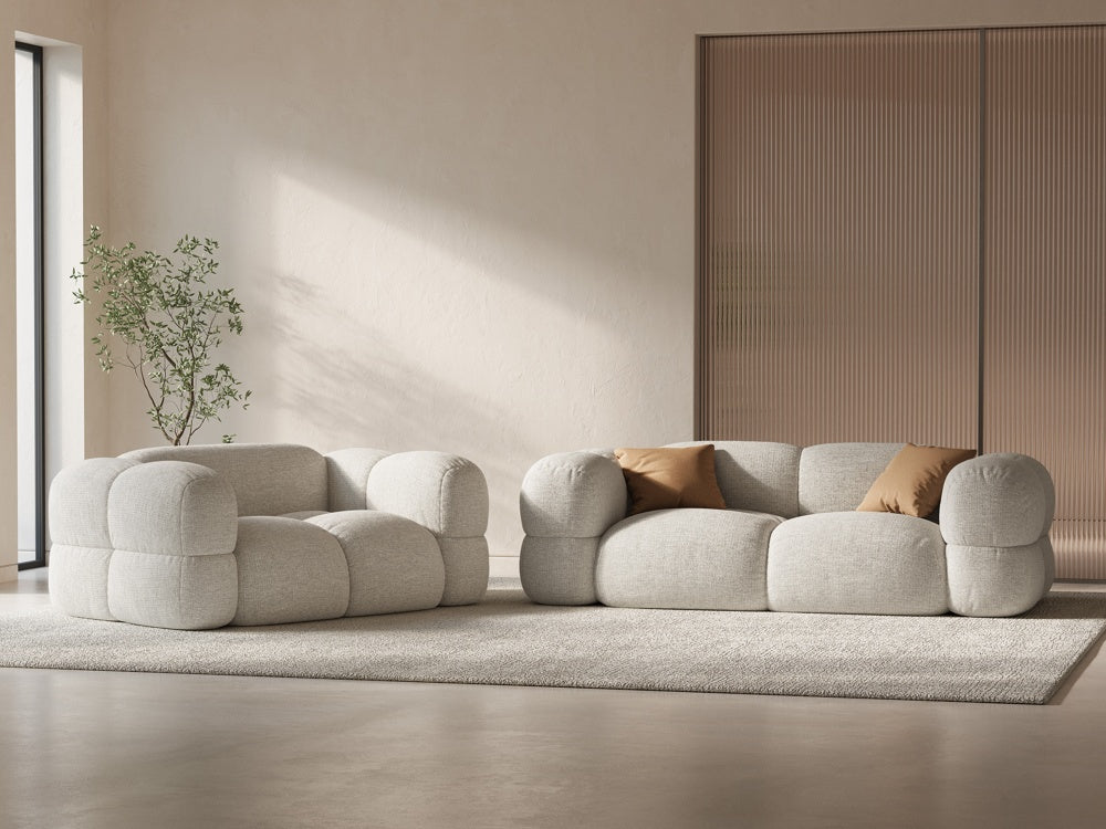 Sofa 3-zits LORETTO lichtbeige