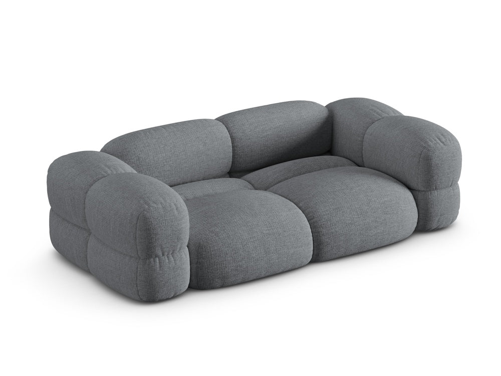Sofa 3-Sitzer LORETTO grau-blau