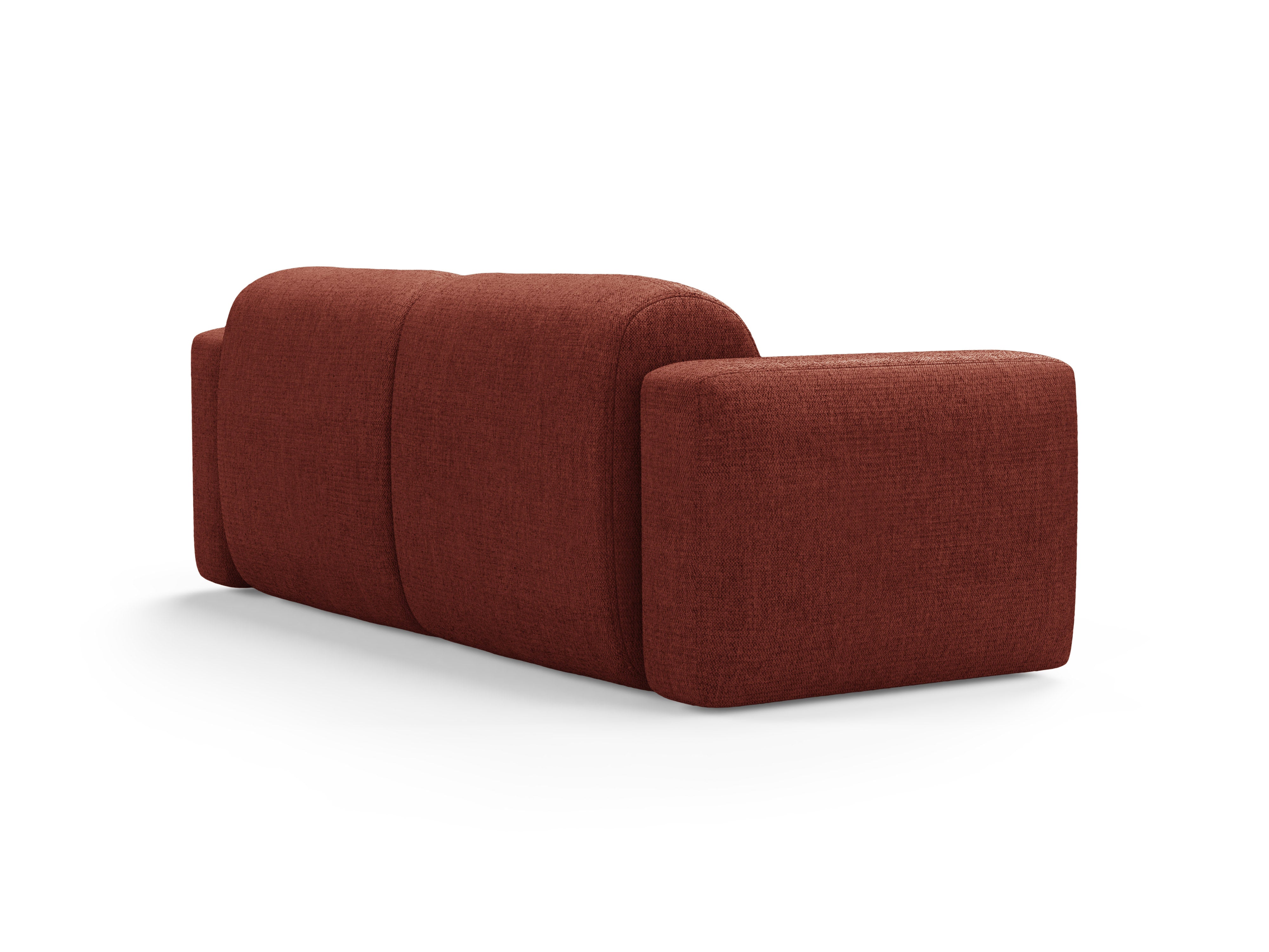 Sofa 3-Sitzer STRINO korallenfarbener Chenille