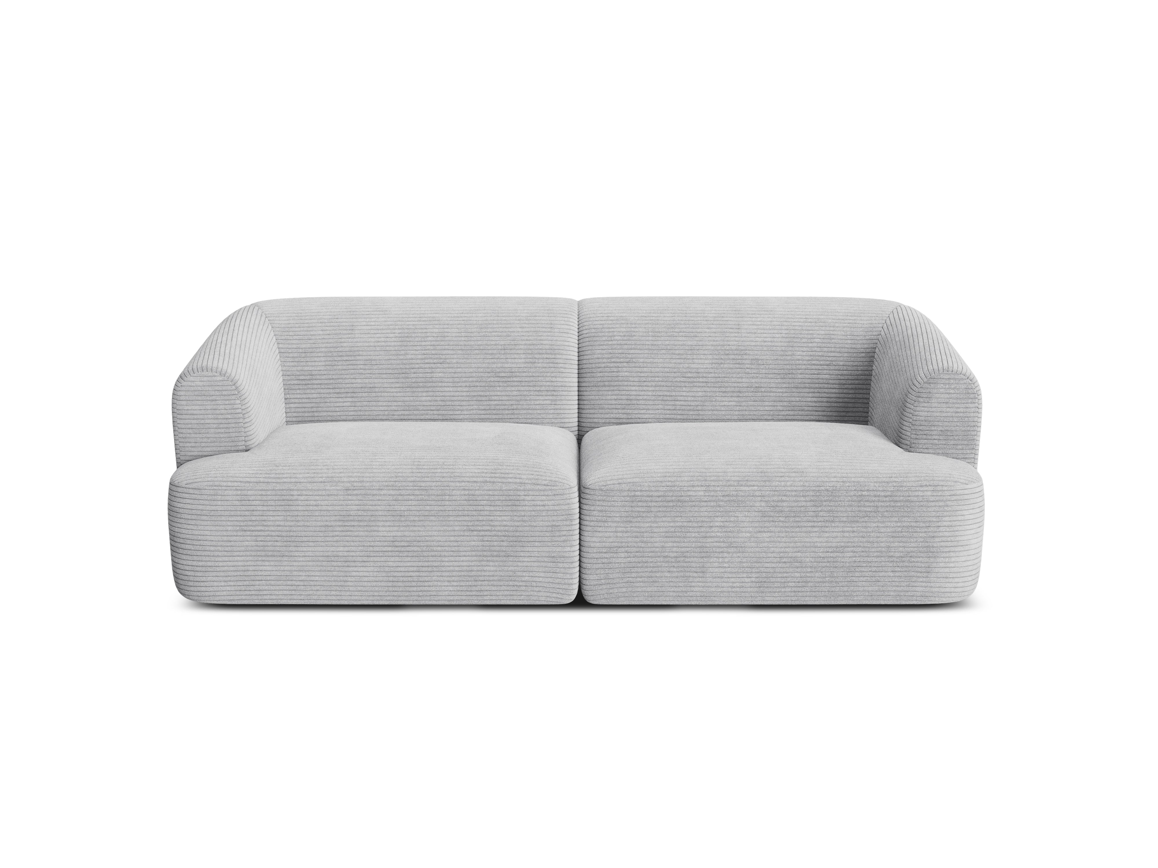 Sofa 3-Sitzer CAMPI hellgrau Cord