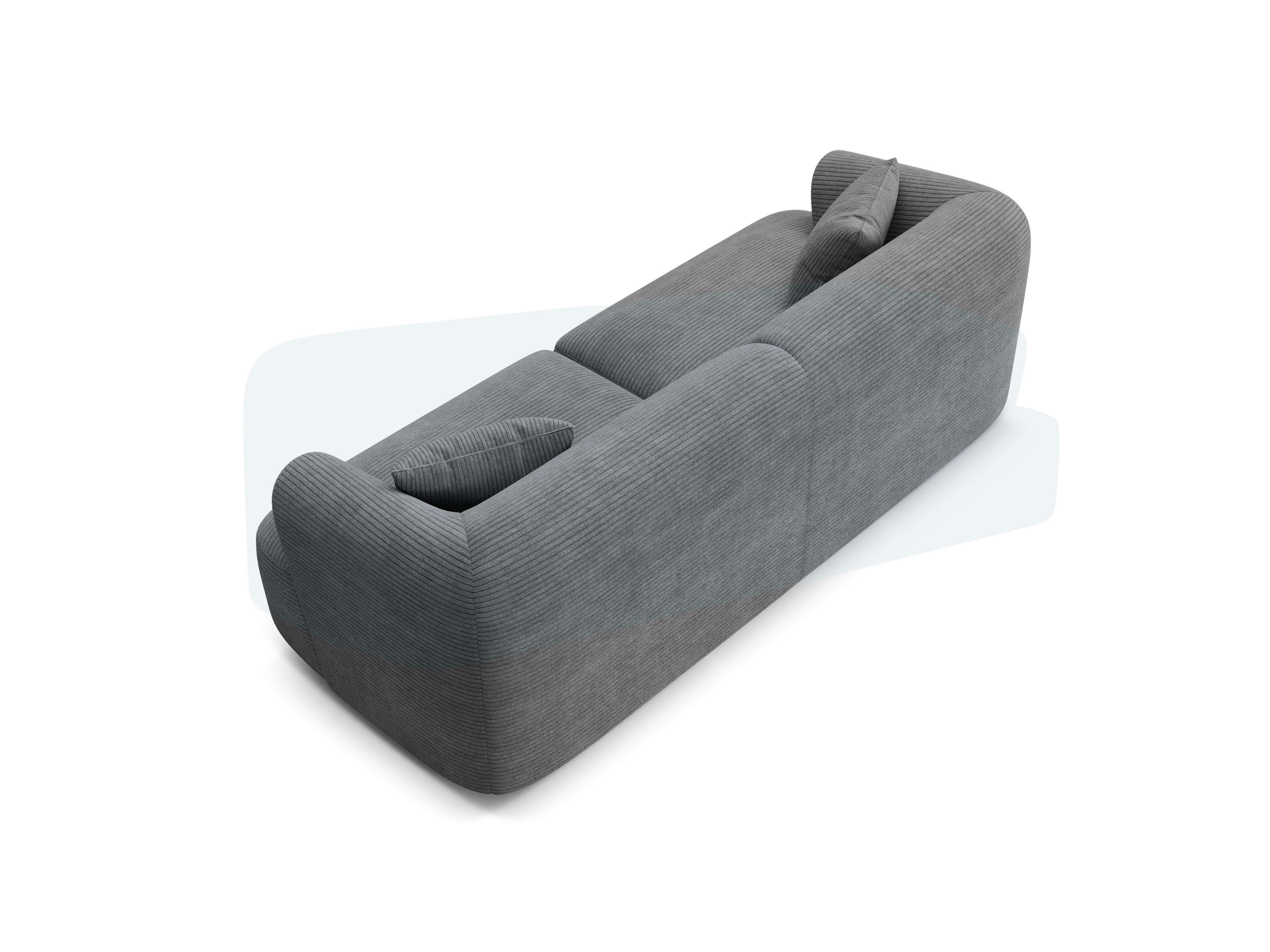 Sofa 3-sitzig CAMPI grau Cord