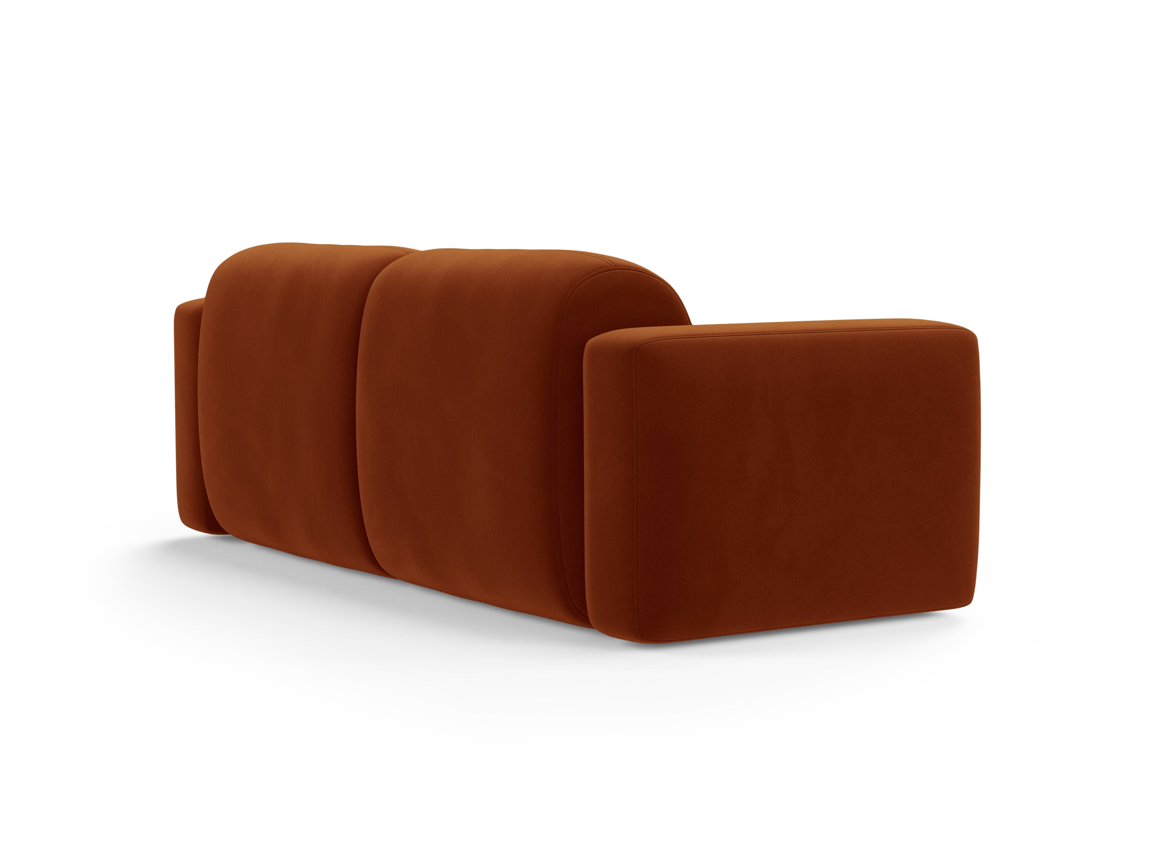Sofa van fluweel 3-zits STRINO terracotta