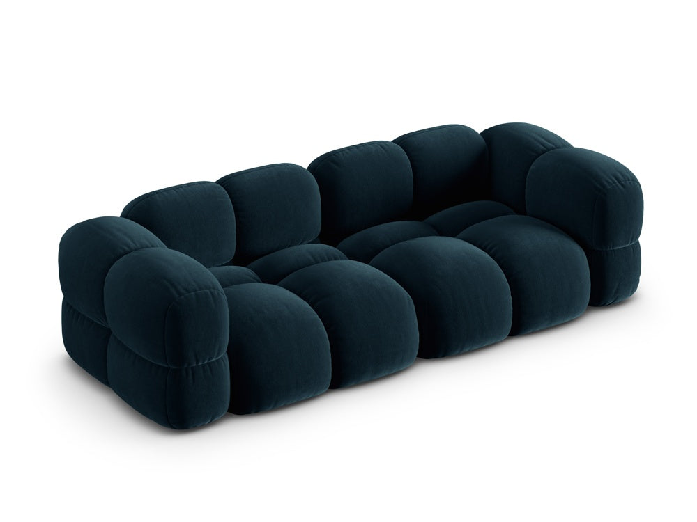 Sofa 4-persoons fluwelen LORETTO petrol