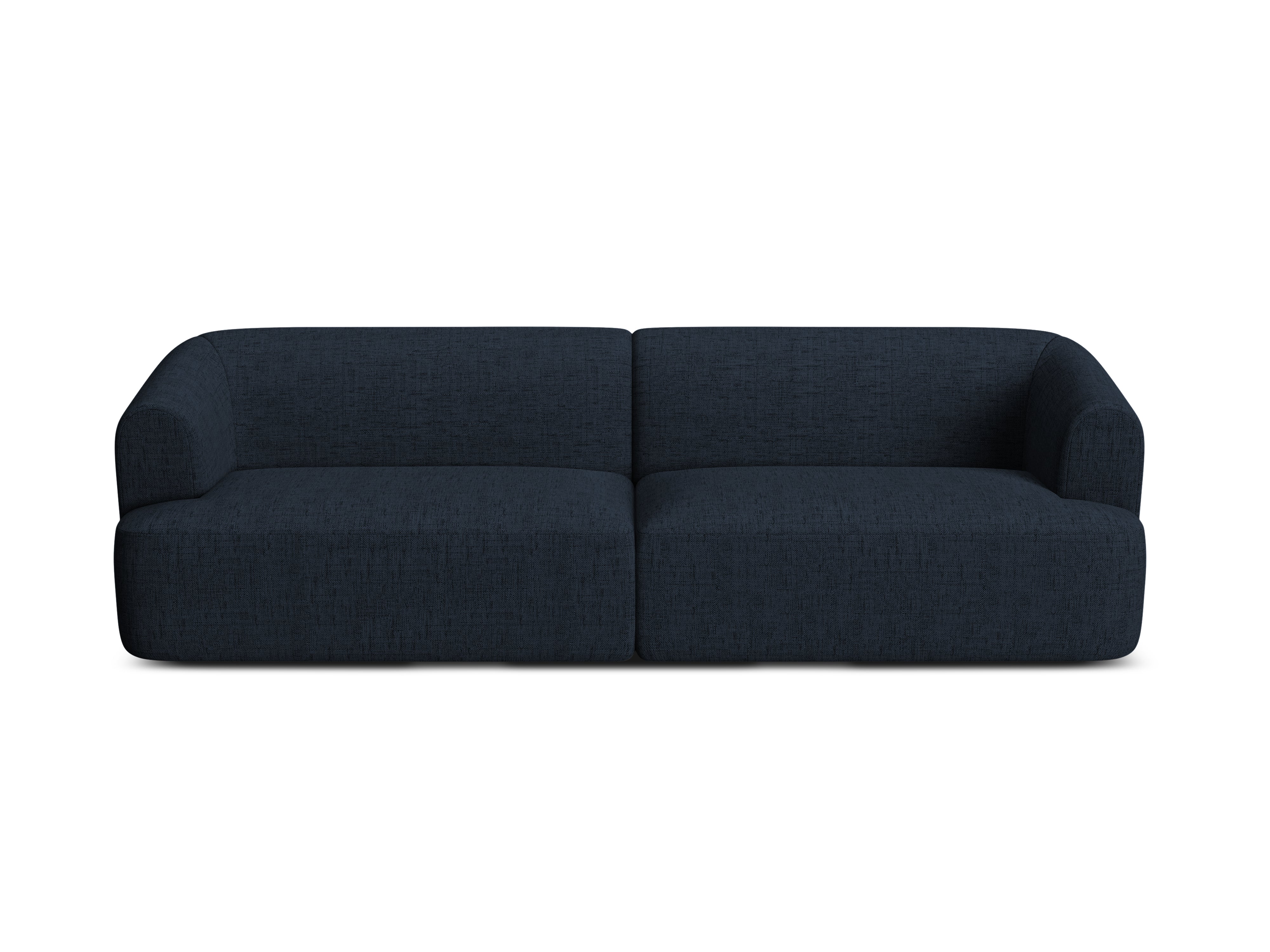 Sofa voor 4 personen CAMPI blauwe chenille