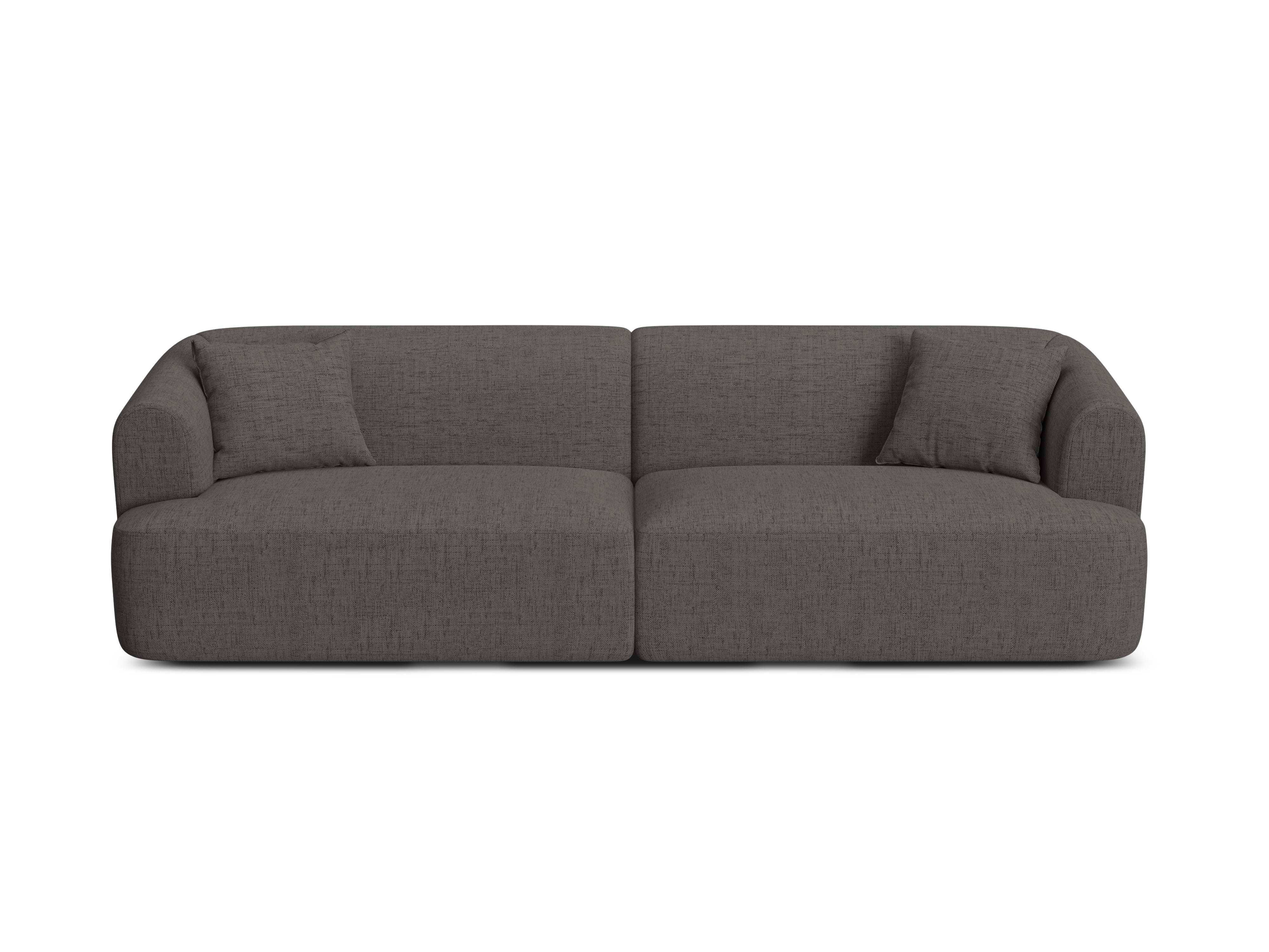 4-seater CAMPI sofa gray chenille
