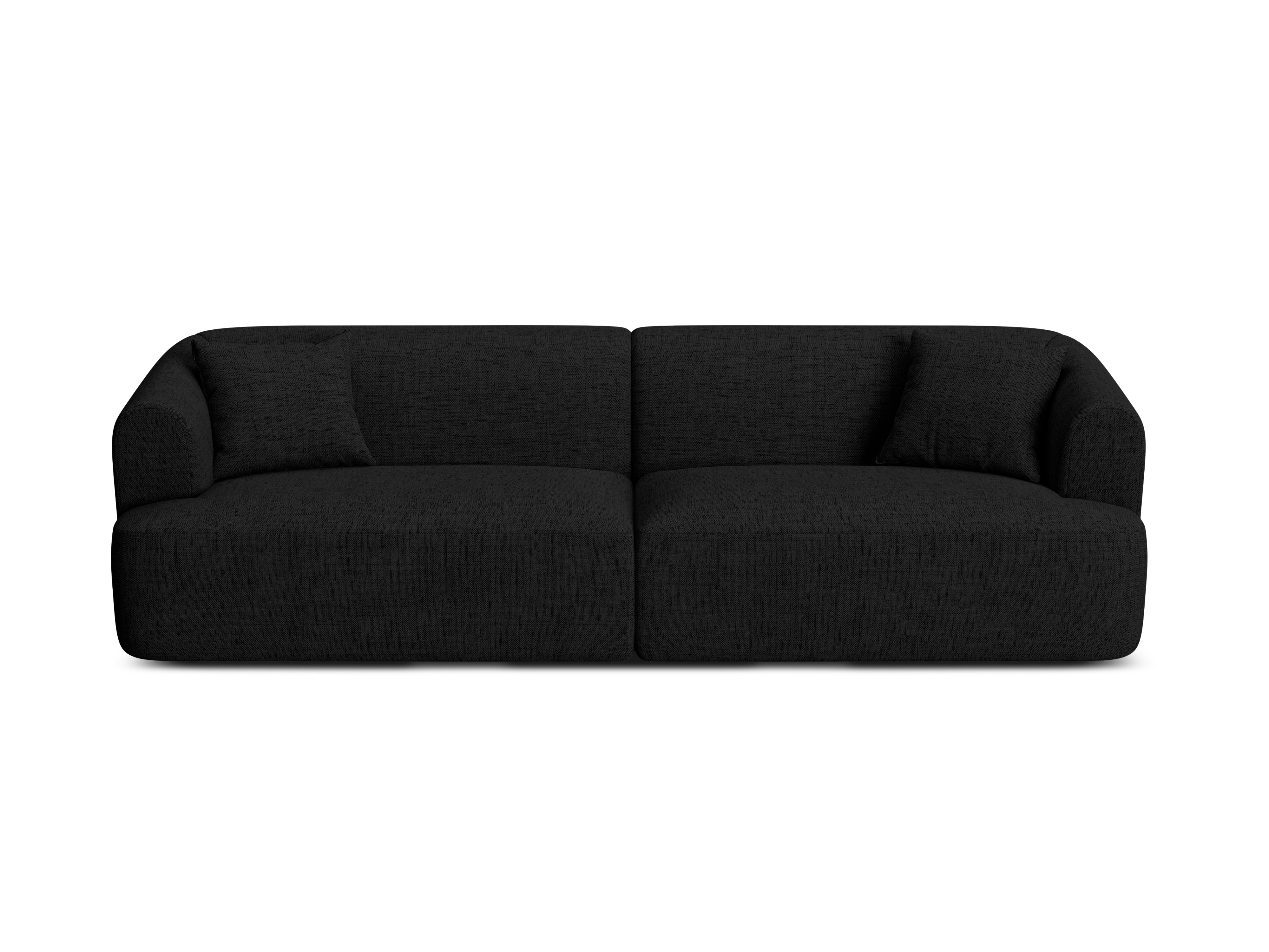 Sofa 4-persoons CAMPI zwart sjaal
