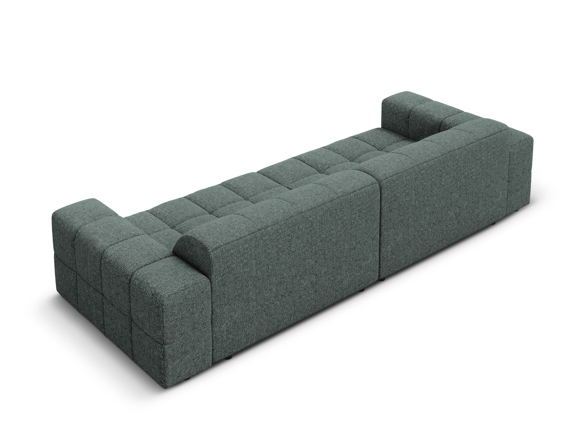 Sofa 4-osobowa CHICAGO petrol szenil z podłokietnikami