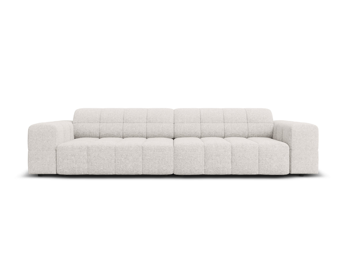 Sofa 4-osobowa CHICAGO jasnoszary szenil – Cosmopolitan Design