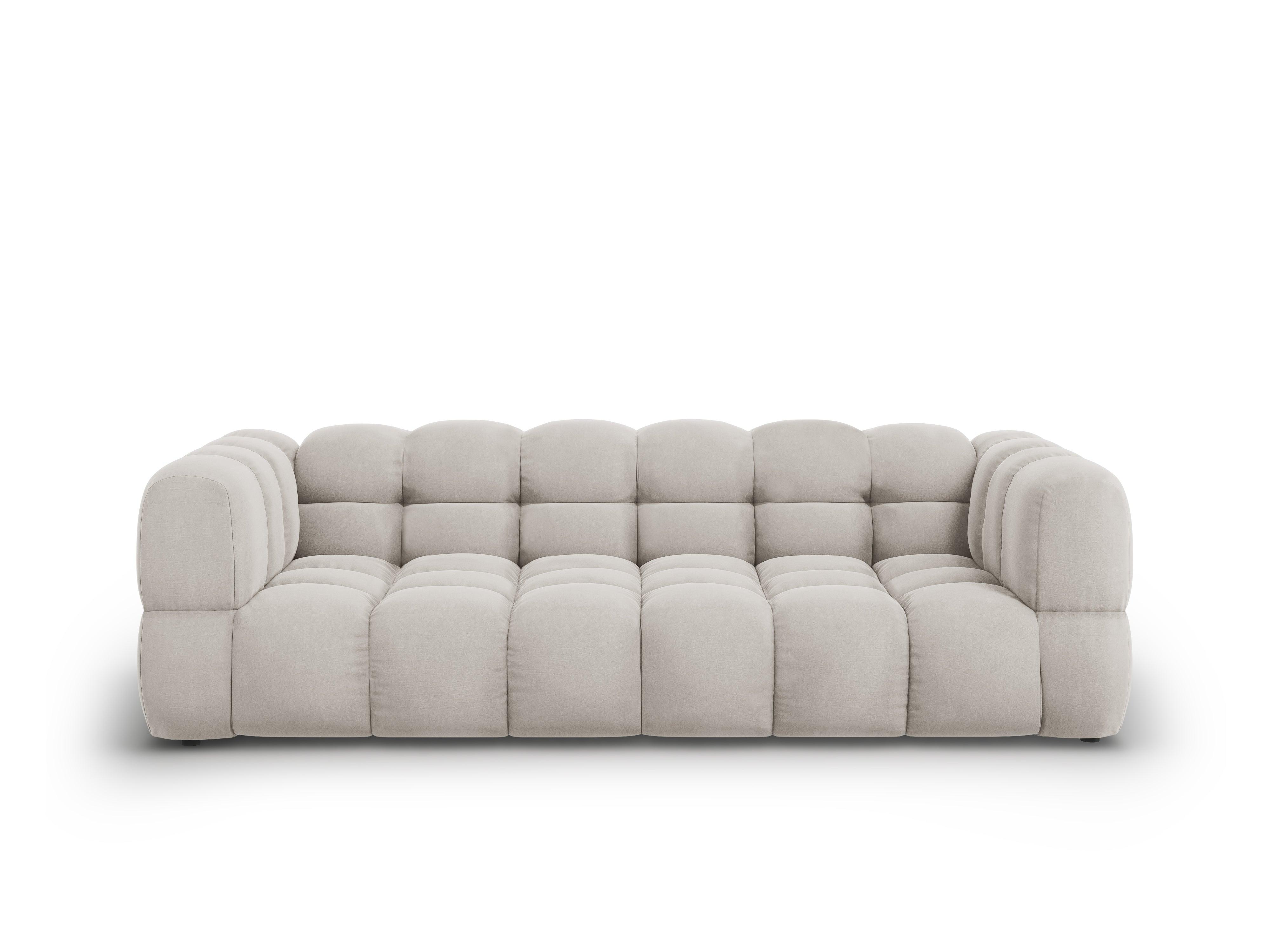 Sofa aksamitna 4-osobowa SKY kość słoniowa Cosmopolitan Design Eye on Design