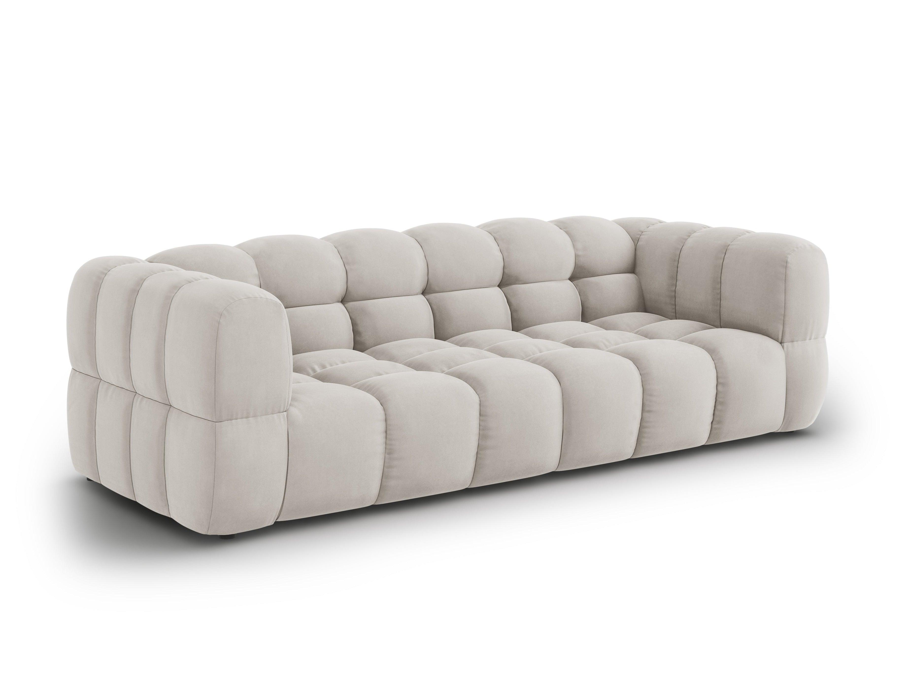 Sofa aksamitna 4-osobowa SKY kość słoniowa Cosmopolitan Design Eye on Design
