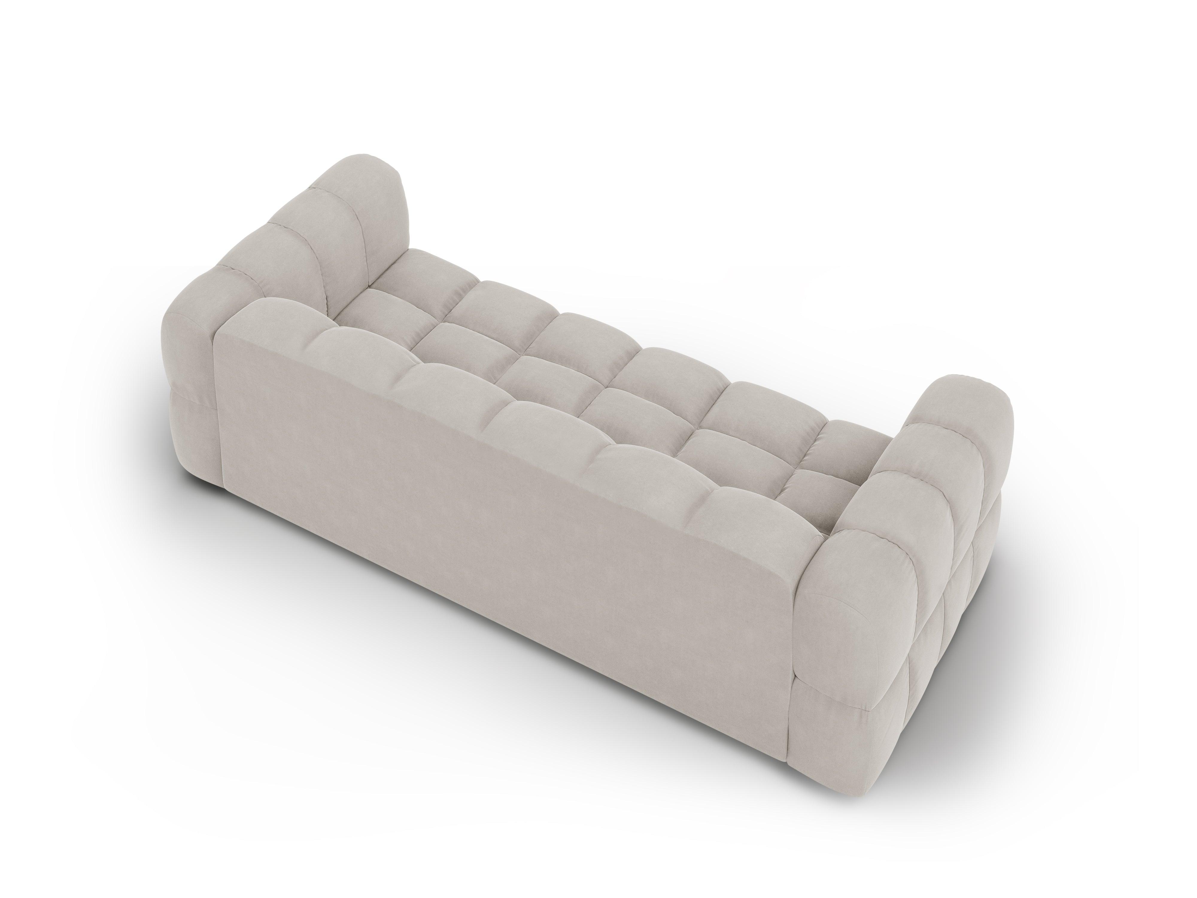 Sofa aksamitna 4-osobowa SKY kość słoniowa Cosmopolitan Design Eye on Design