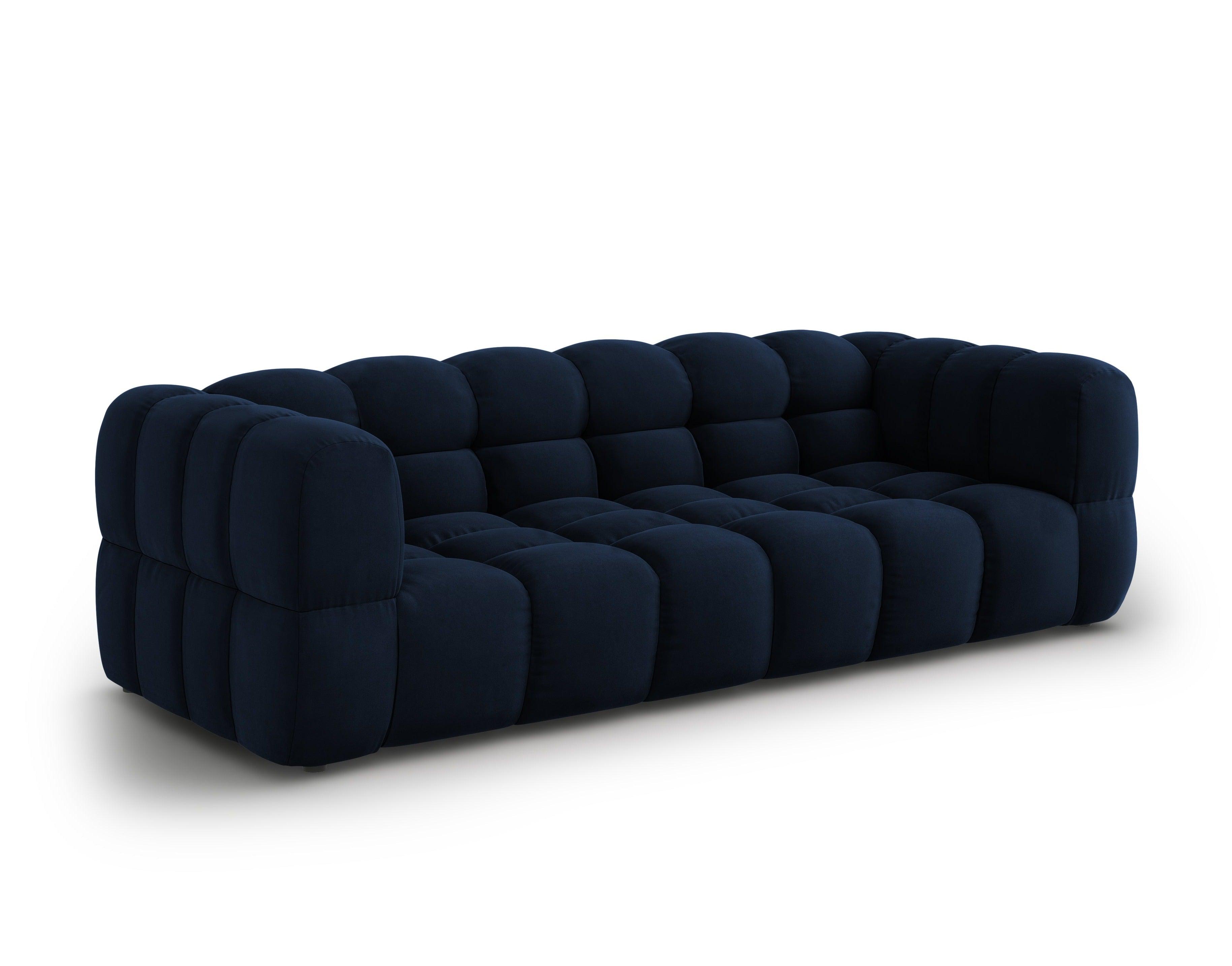 Sofa aksamitna 4-osobowa SKY granat królewski Cosmopolitan Design Eye on Design