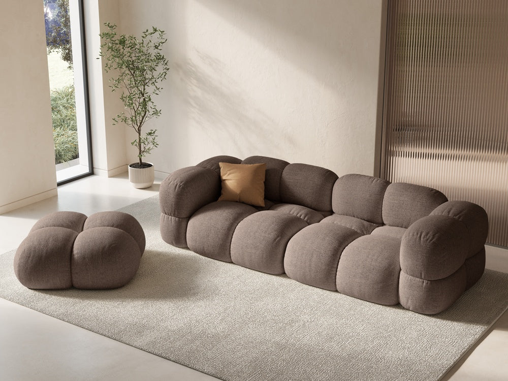 Sofa für 4 Personen LORETTO cappuccino
