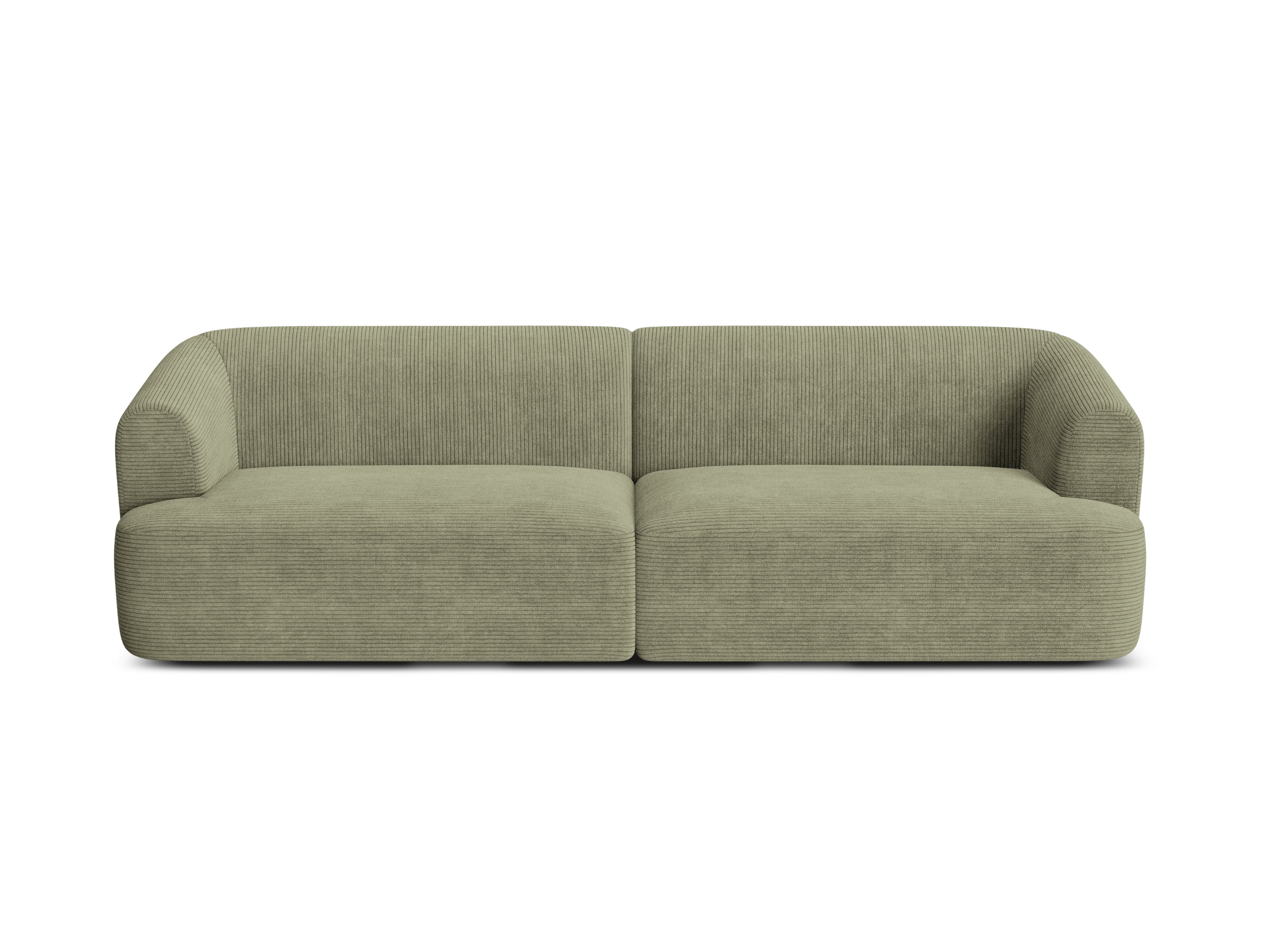 Sofa voor 4 personen CAMPI groene corduroy
