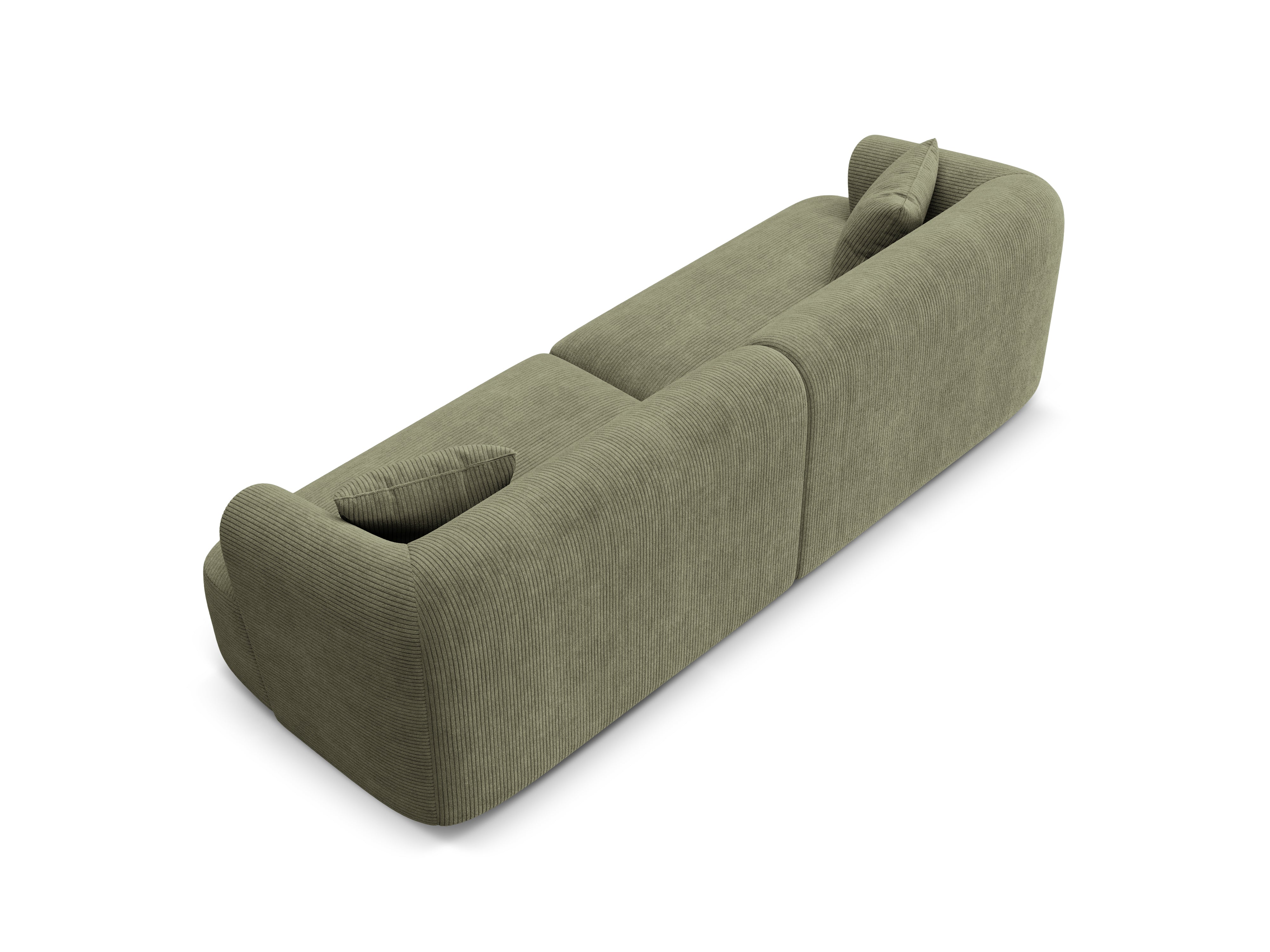 Sofa voor 4 personen CAMPI groene corduroy