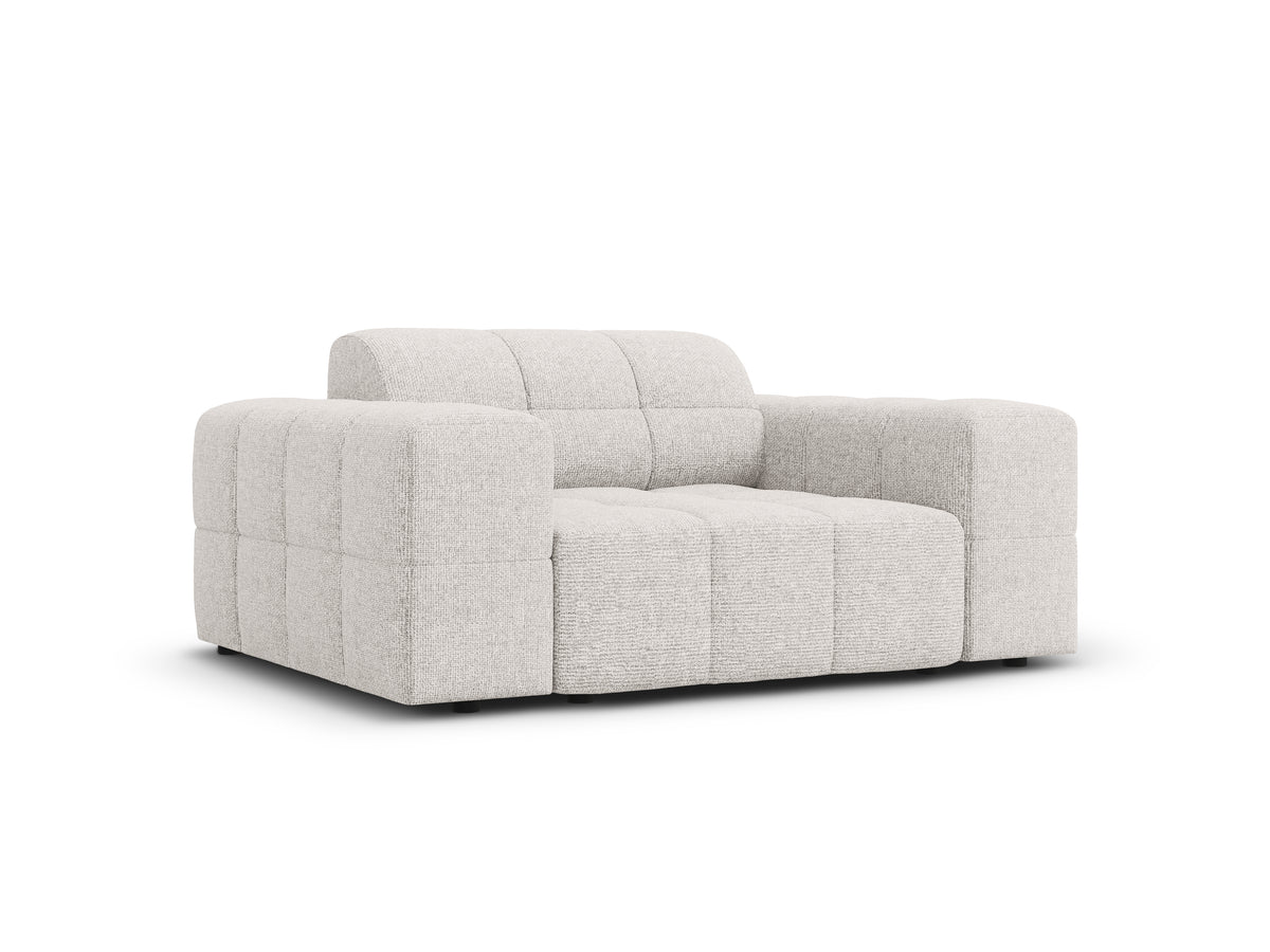 Fotel CHICAGO jasnoszary szenil do salonu – Cosmopolitan Design