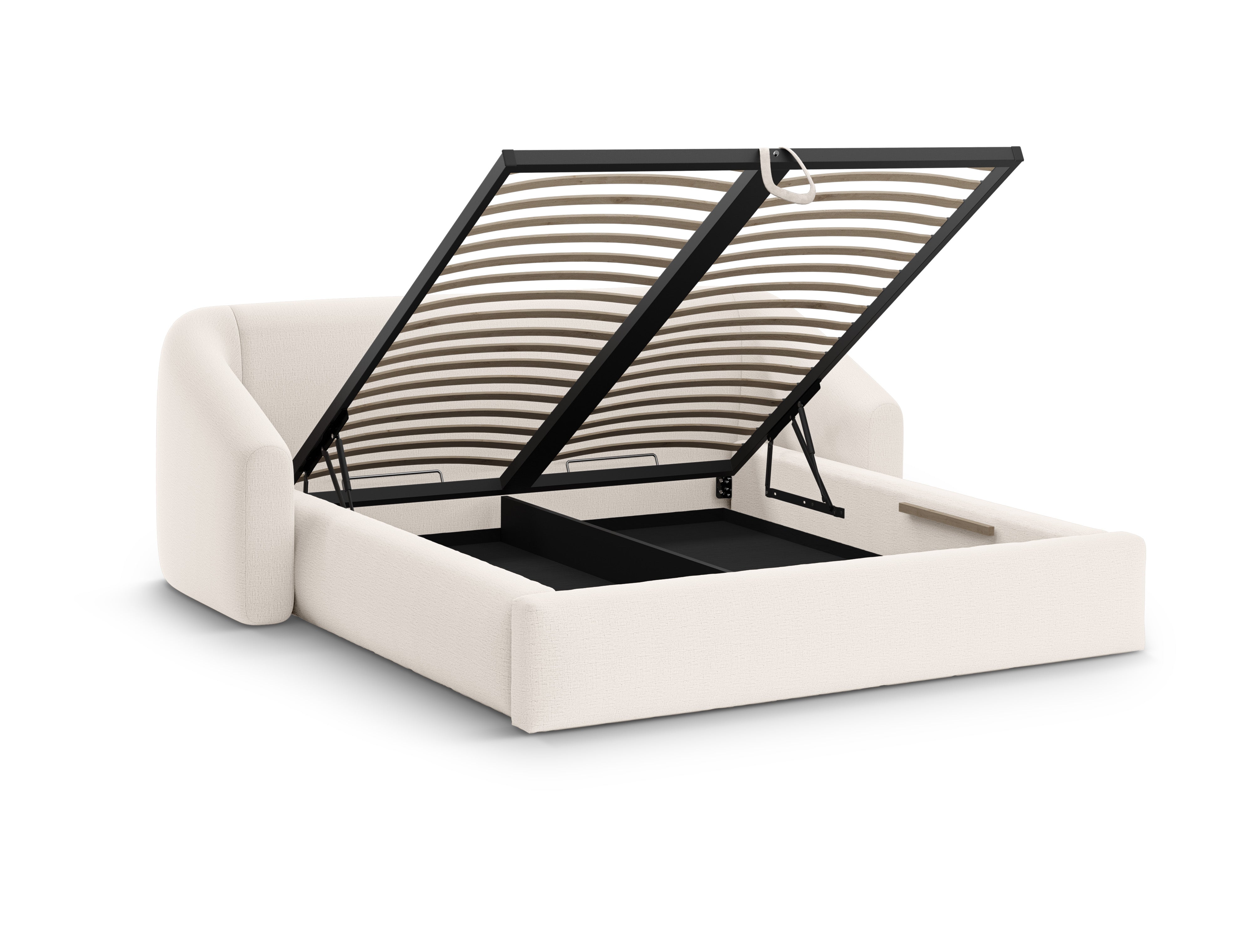 Bed CAMPI crèmekleurig szenil