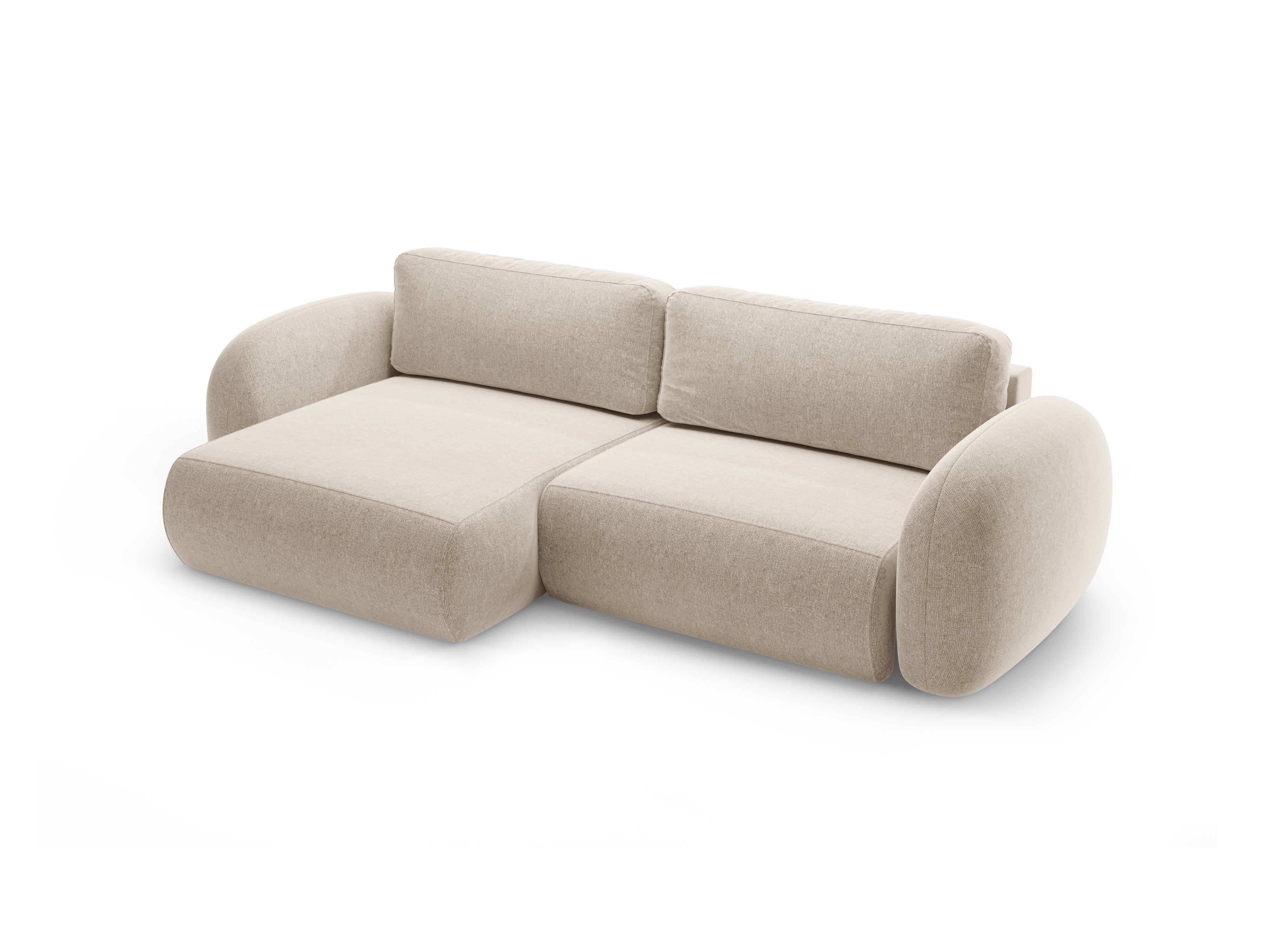 Universal corner sofa with sleeping function for 4 people TONALE sand