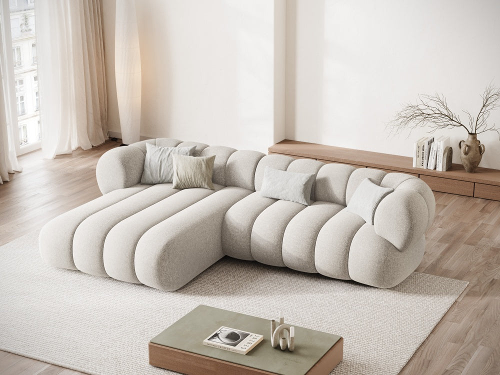 5-seater left-facing corner sofa KOGE cream