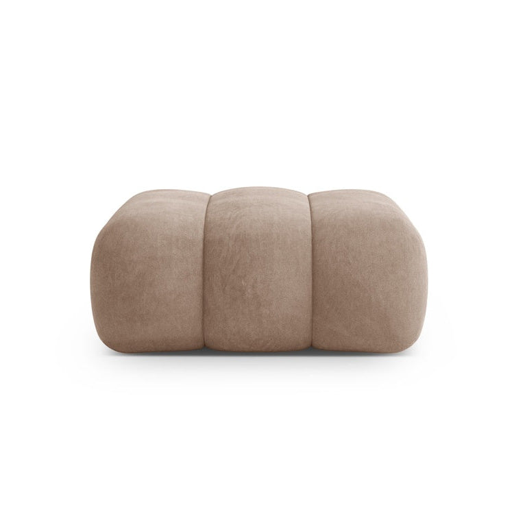Samt Pouf KOGE dunkelbeige