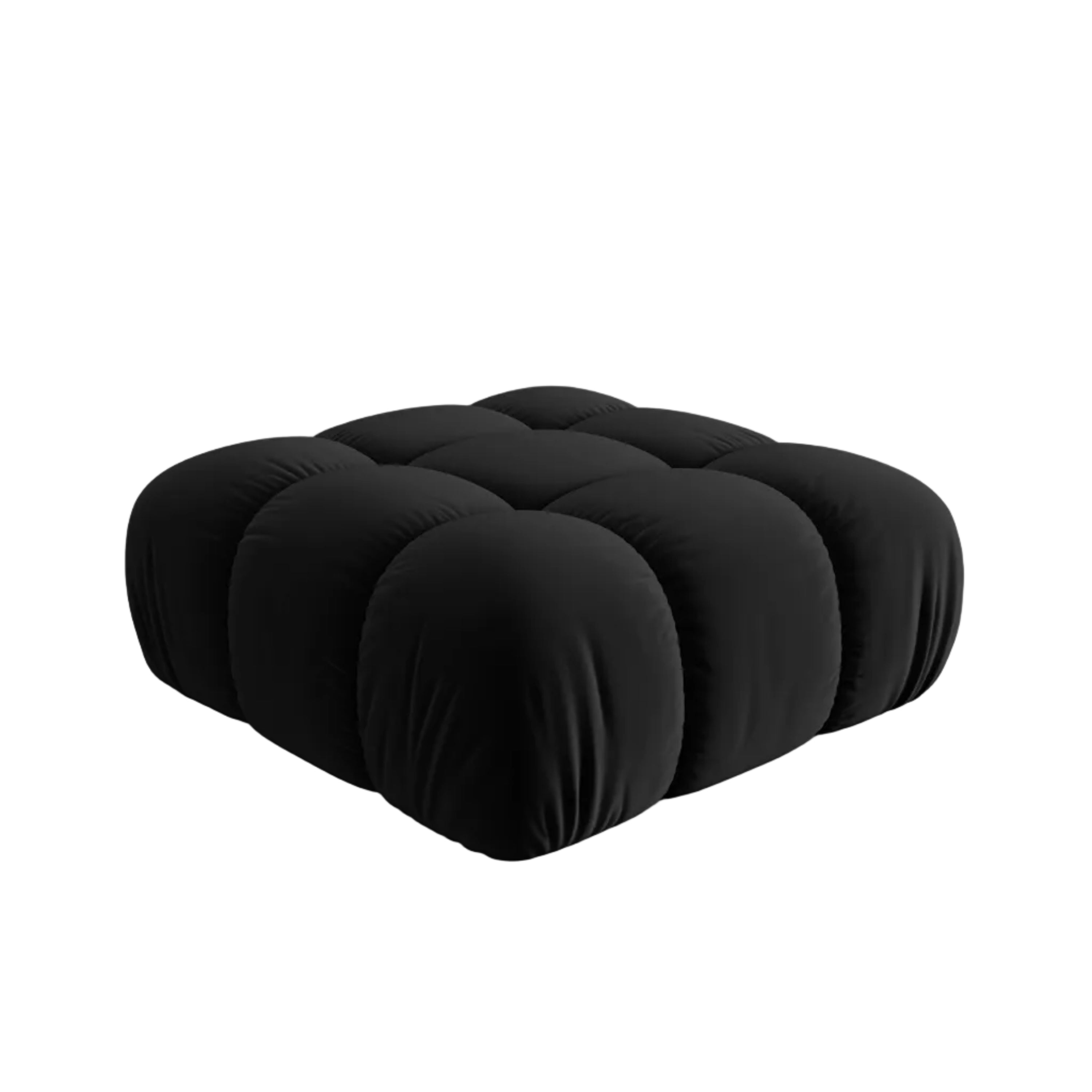 Puf aksamitny CORTINA czarny – Cosmopolitan Design