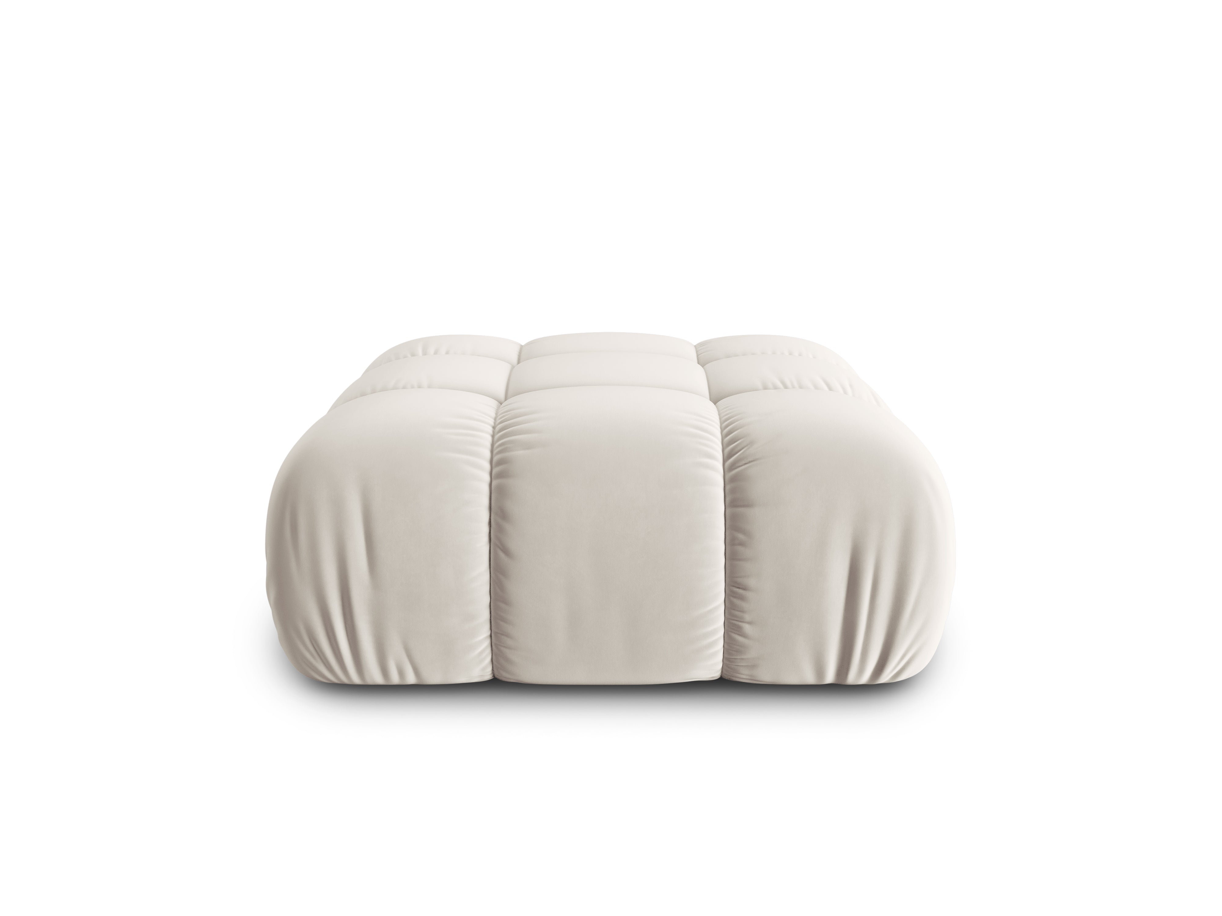 Puf aksamitny CORTINA beżowy – Cosmopolitan Design