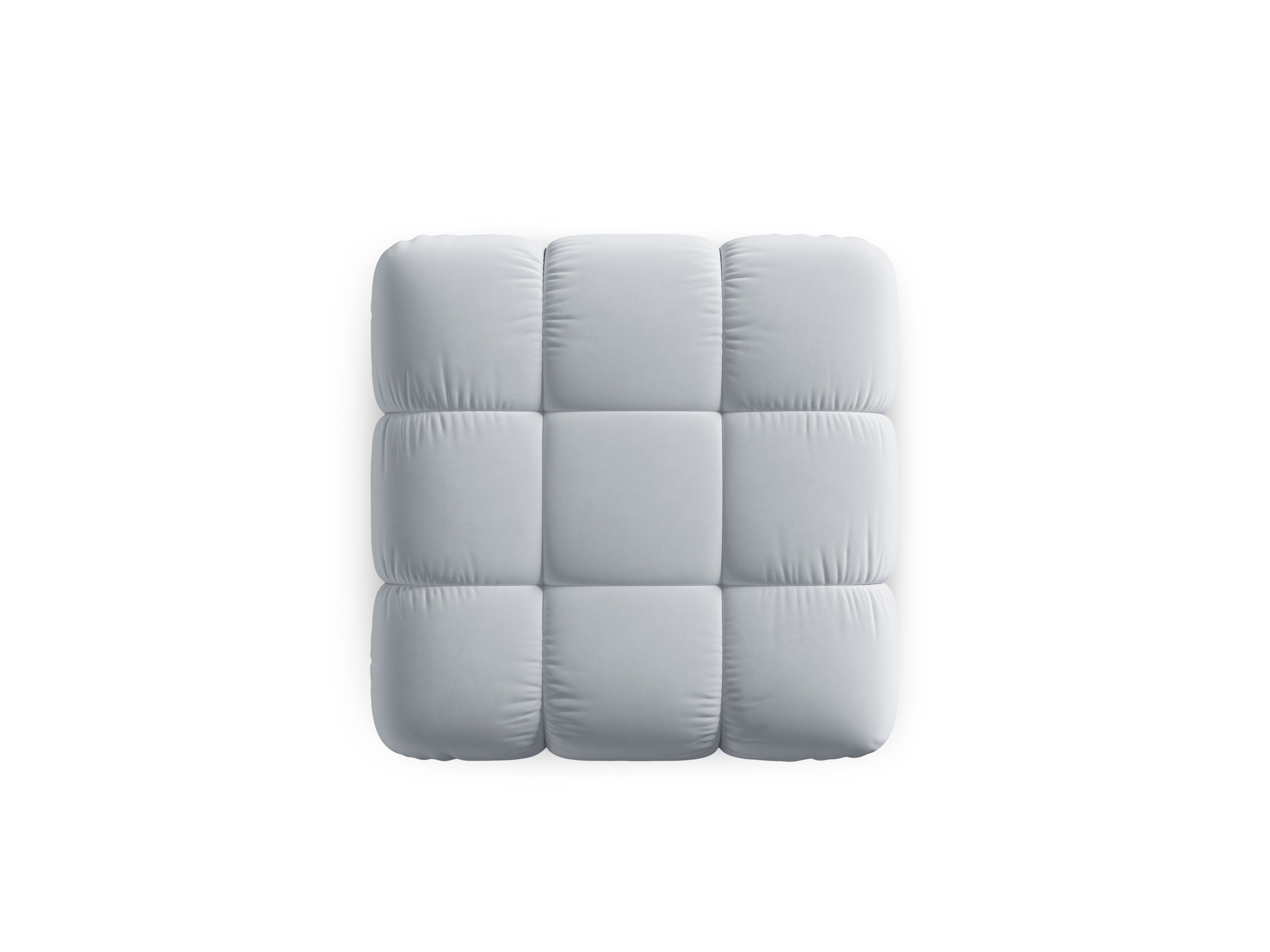 Puf aksamitny CORTINA błękitny – Cosmopolitan Design