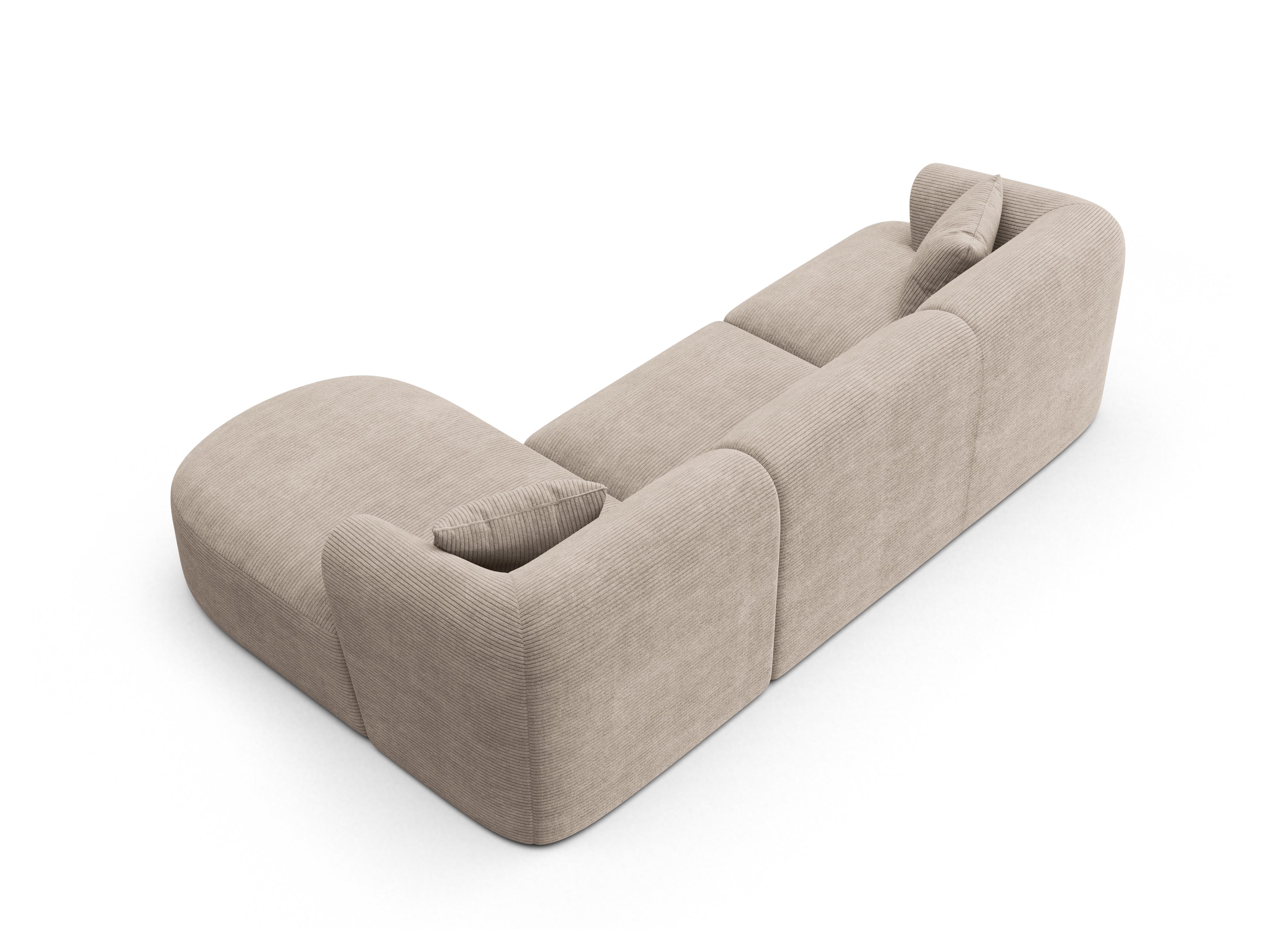 Rechtsseitige 4-Sitzer-CAMPI in beigem Cord