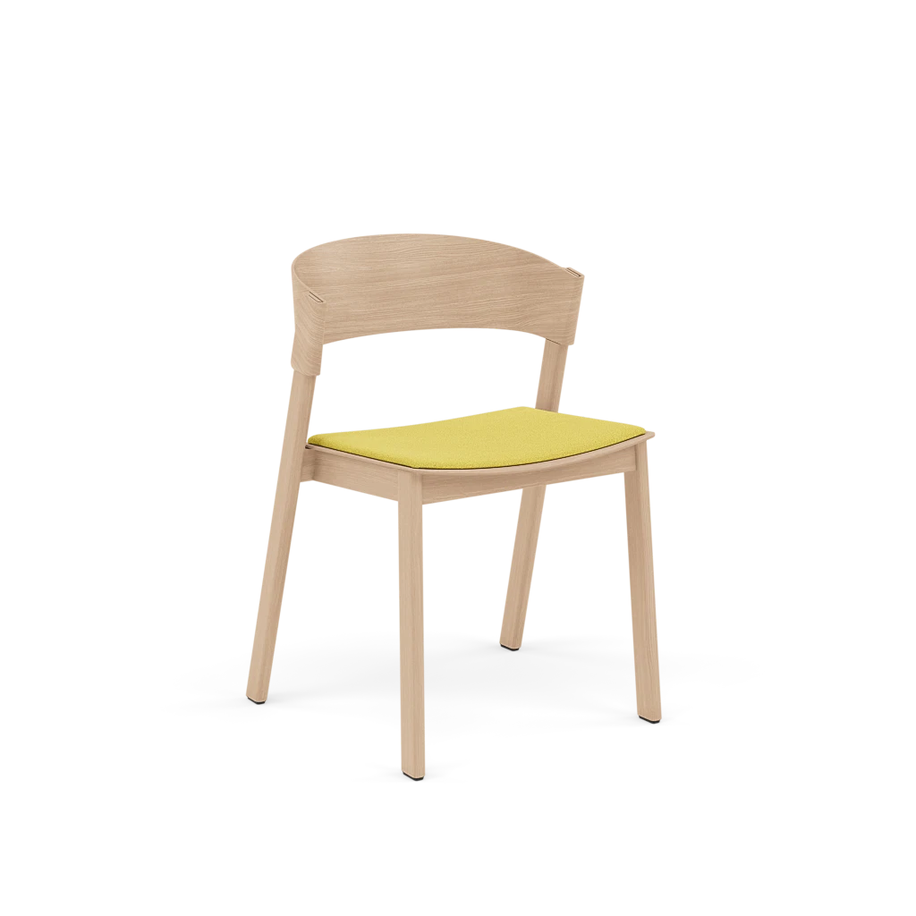 Gepersonaliseerde COVER stoel met eikenhouten basis