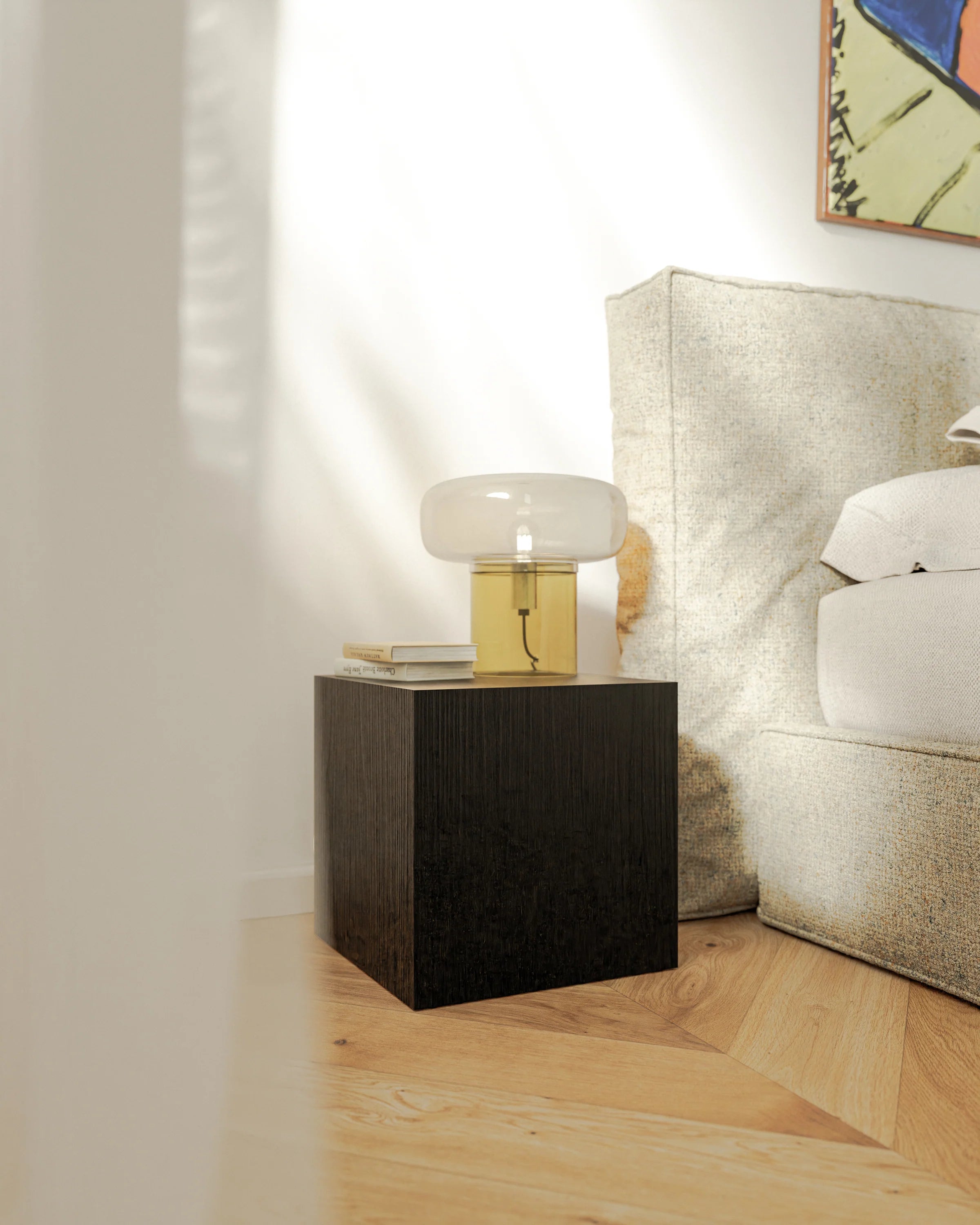 Beistelltisch CUBE tiefschwarz