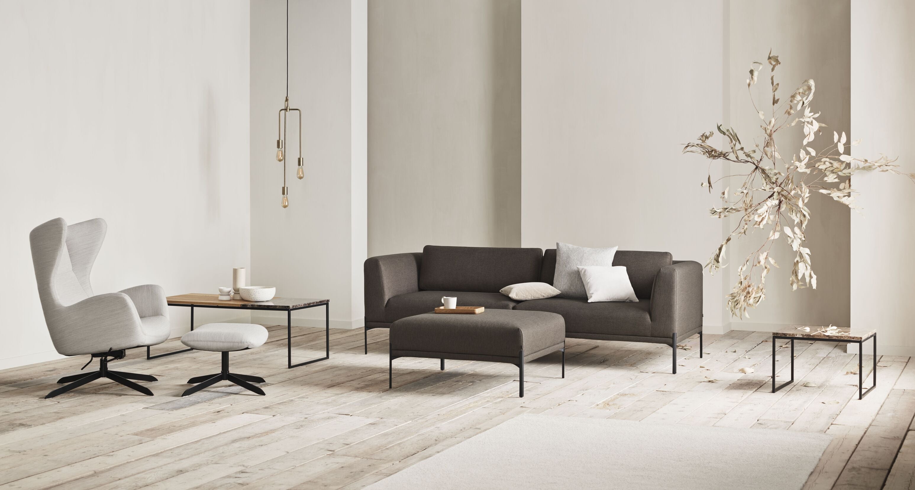 Puf CAISA stalen basis