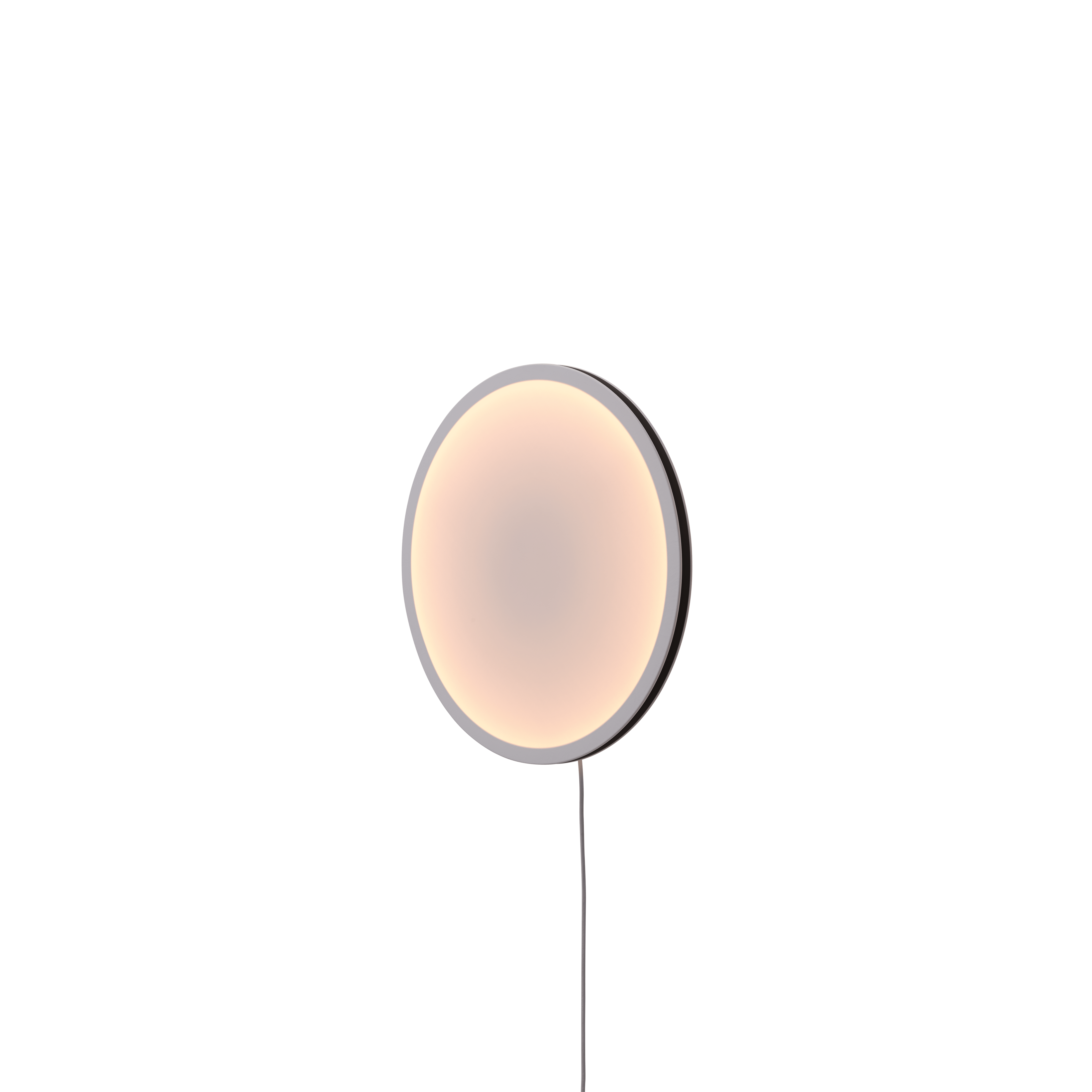 Lampa ścienna CALM biały z czarną obwódką